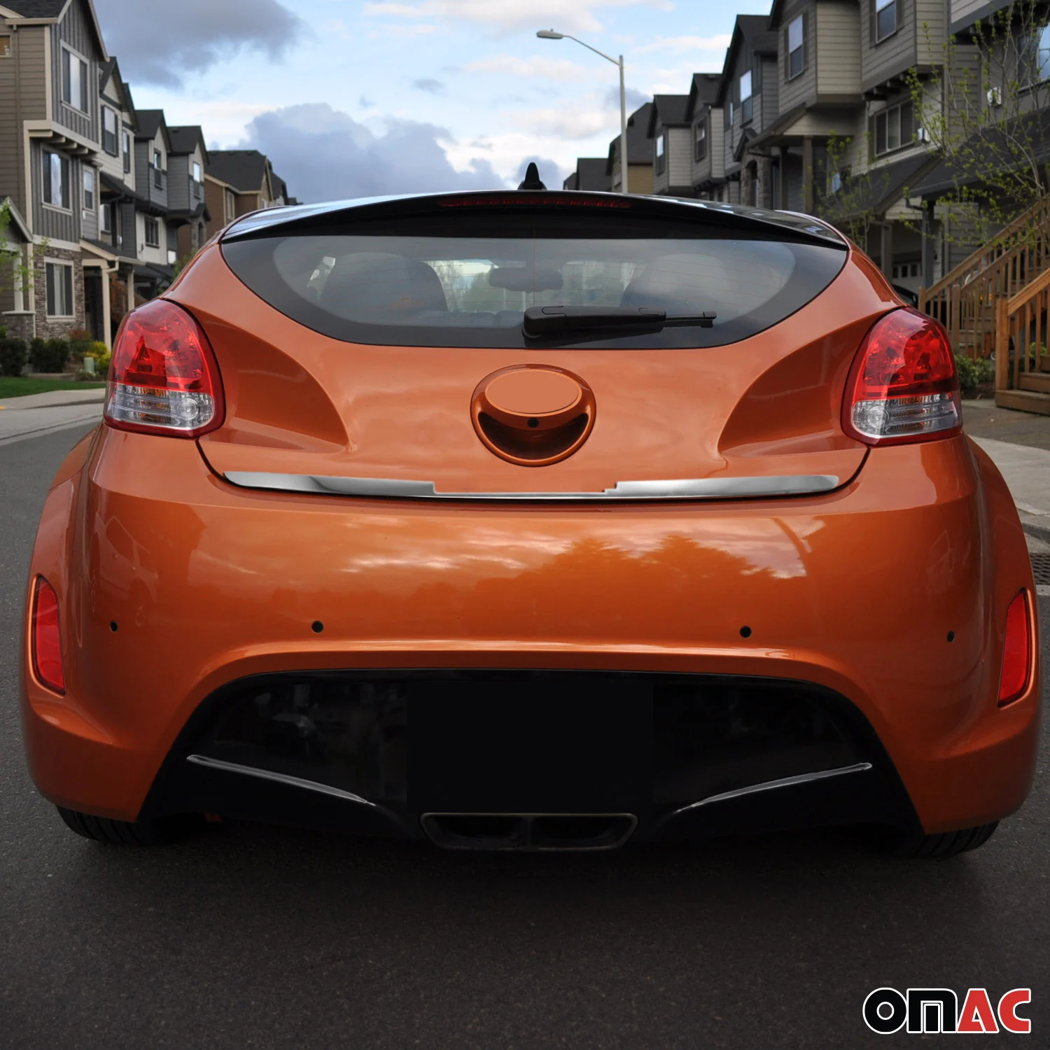 2012-2017 Hyundai Veloster Rear Trunk Lid Molding Trim Stainless Steel Silver - Image 3
