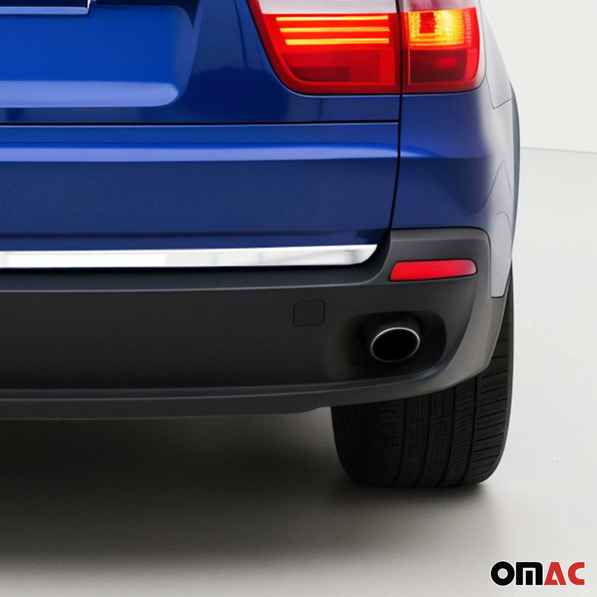 2007-2013 BMW X5 E70 Rear Trunk Lid Molding Trim Brushed Stainless Steel Silver 1Pc - Image 3