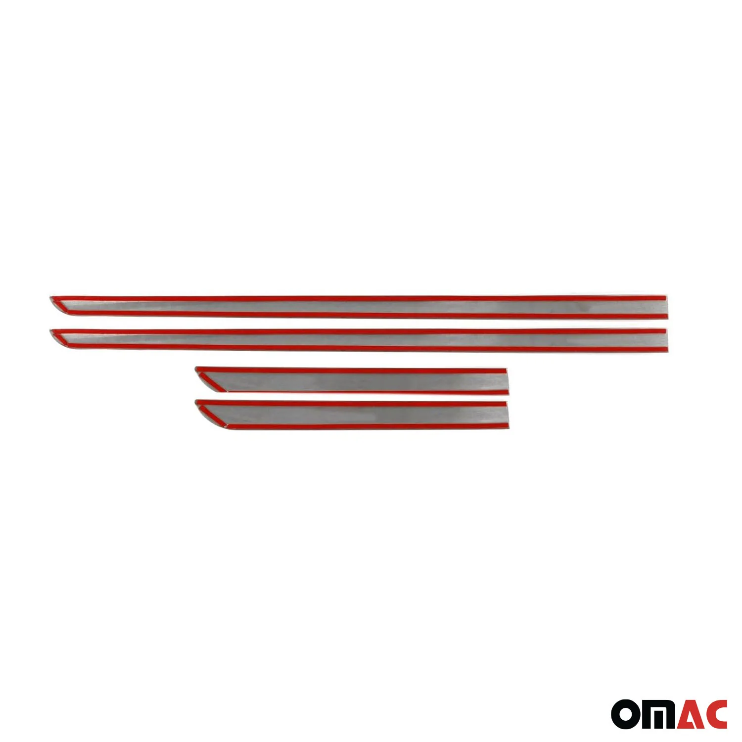 2006-2017 Jeep Compass Side Door Molding Trim Skirt Garnish Stainless Steel 4 Pcs - Image 5