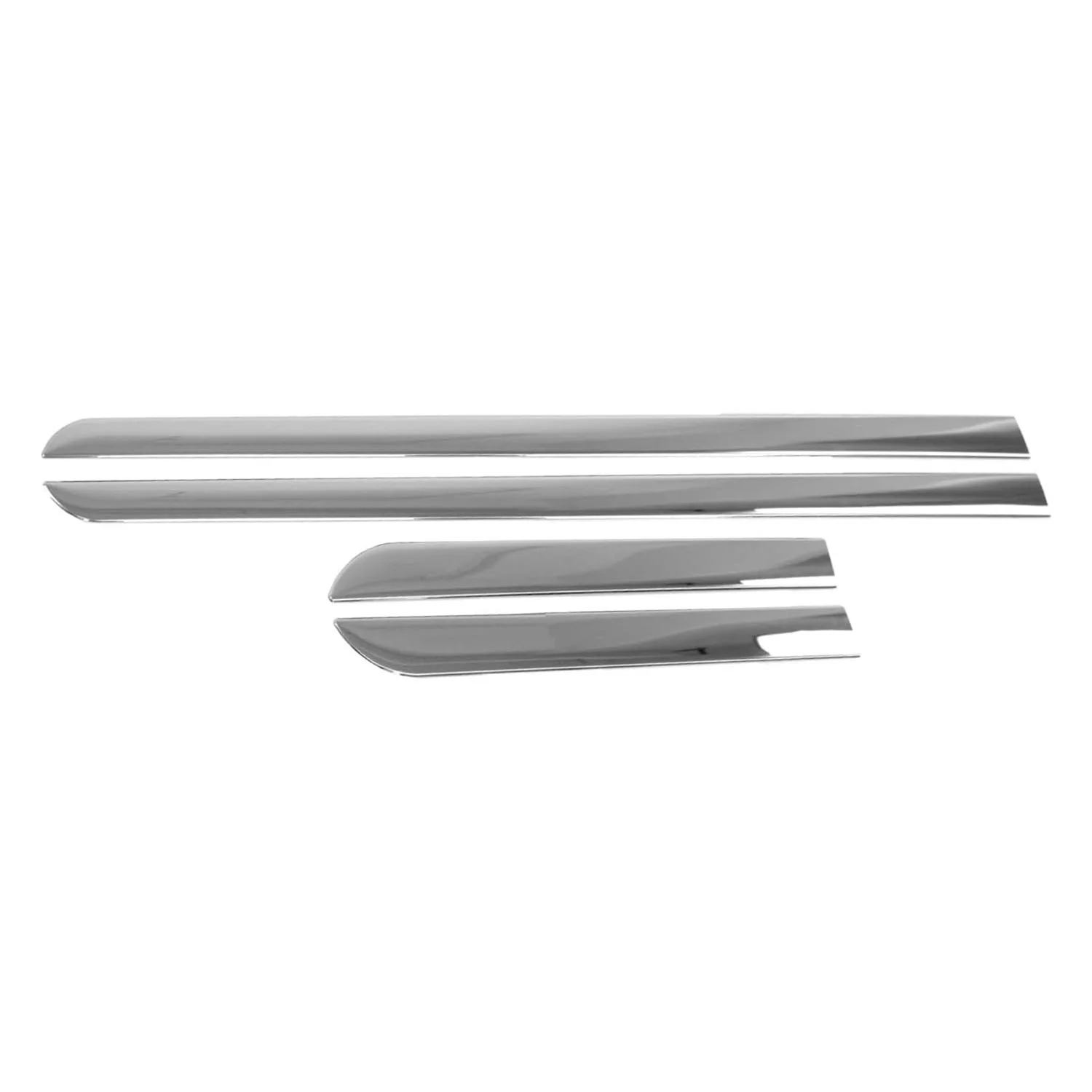2006-2017 Jeep Compass Side Door Molding Trim Skirt Garnish Stainless Steel 4 Pcs - Image 7
