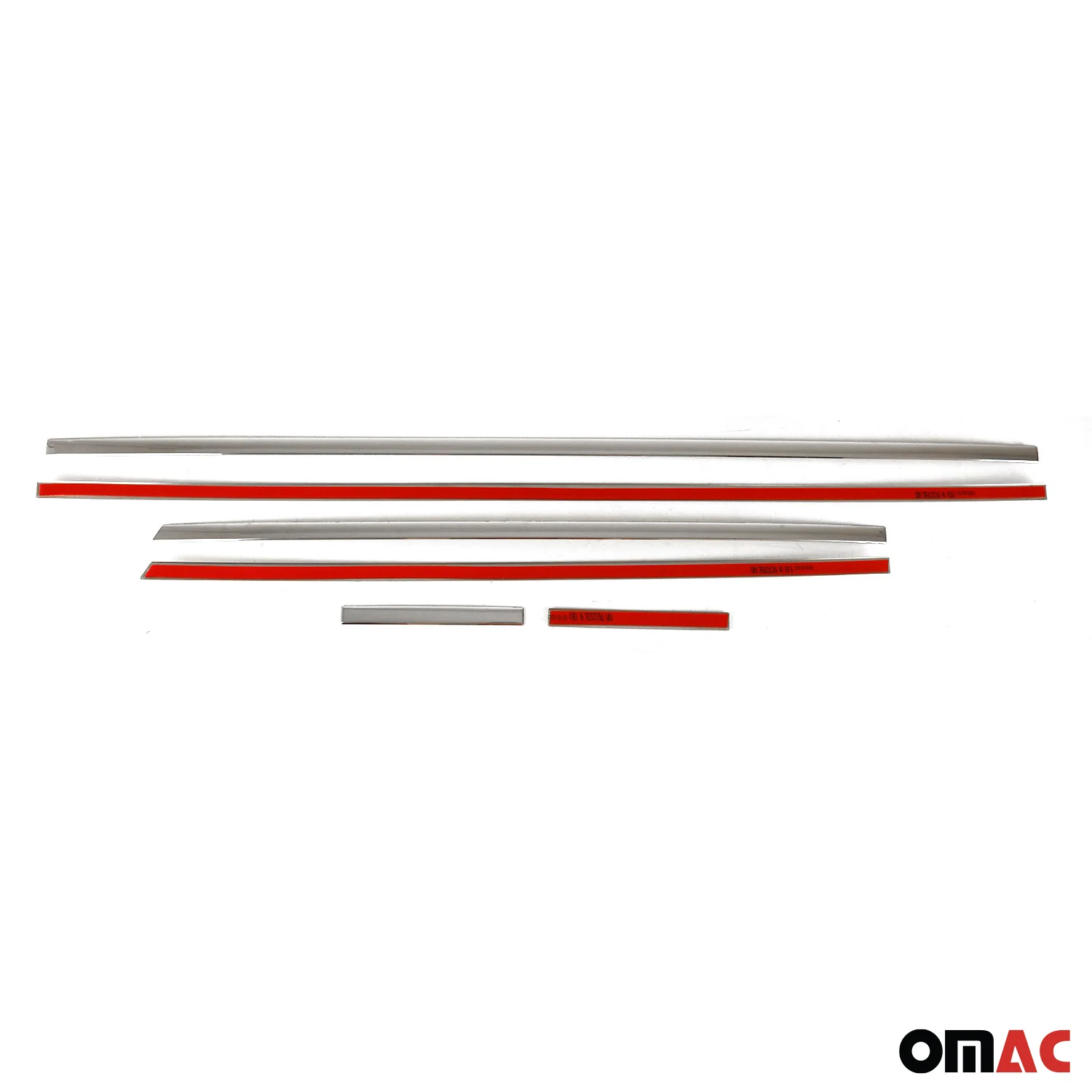2018-2021 Volvo V90 Side Door Molding Trim Skirt Garnish Stainless Steel Silver 6 Pcs - Image 3
