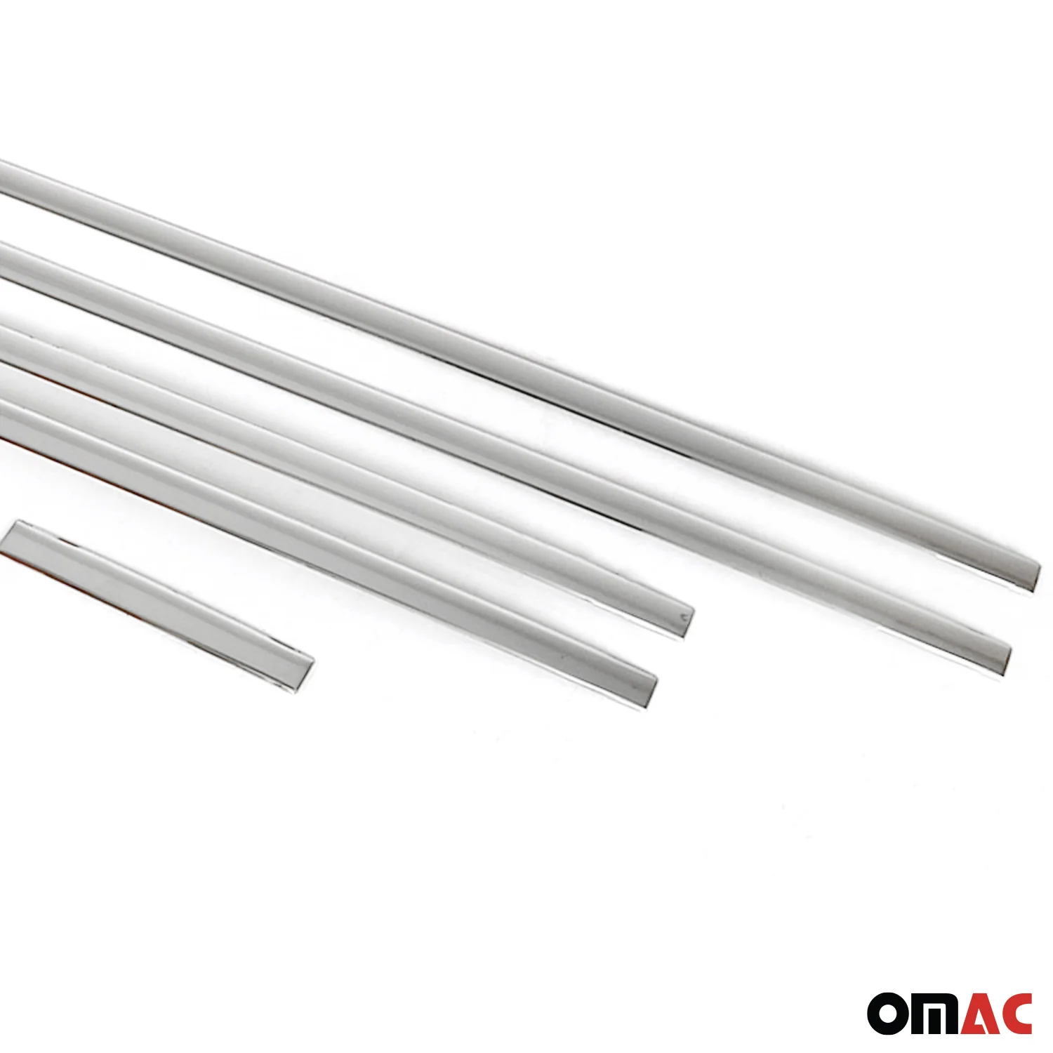 2018-2021 Volvo V90 Side Door Molding Trim Skirt Garnish Stainless Steel Silver 6 Pcs - Image 6