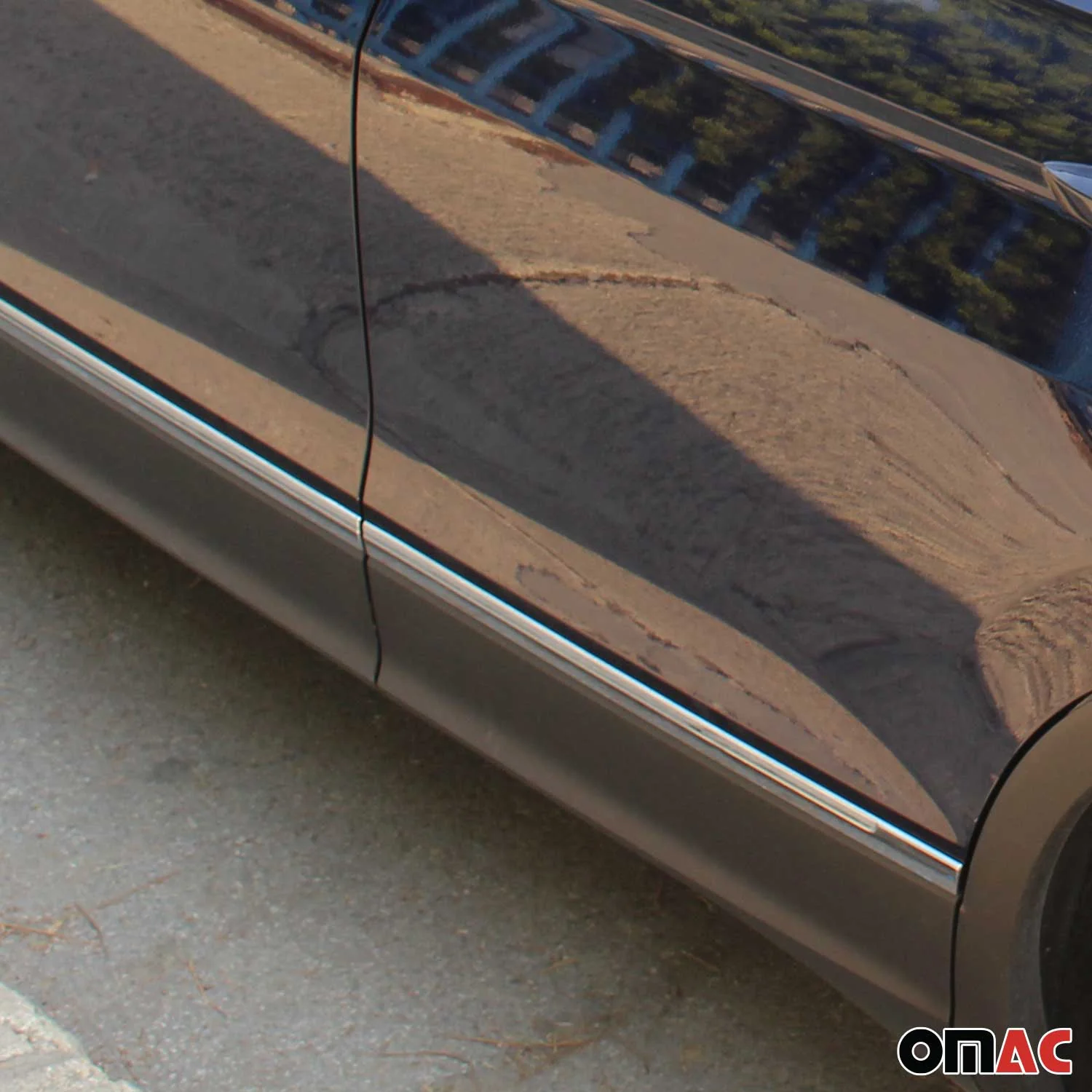 2018-2024 VW Tiguan Allspace Side Door Molding Trim Stainless Steel Silver 4x - Image 6