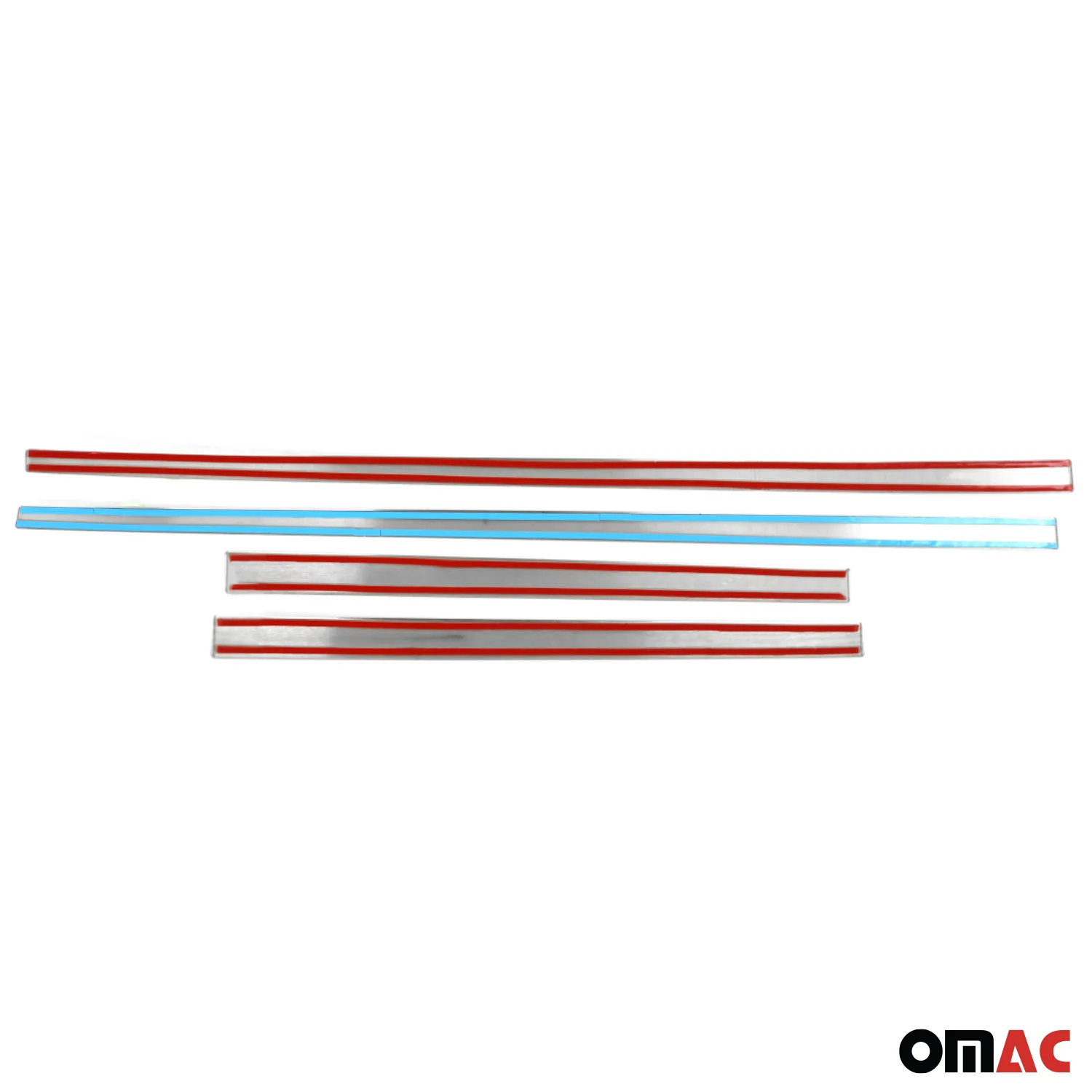2012-2017 VW Tiguan Side Door Molding Trim Skirt Garnish Stainless Steel Silver 4 Pcs - Image 5