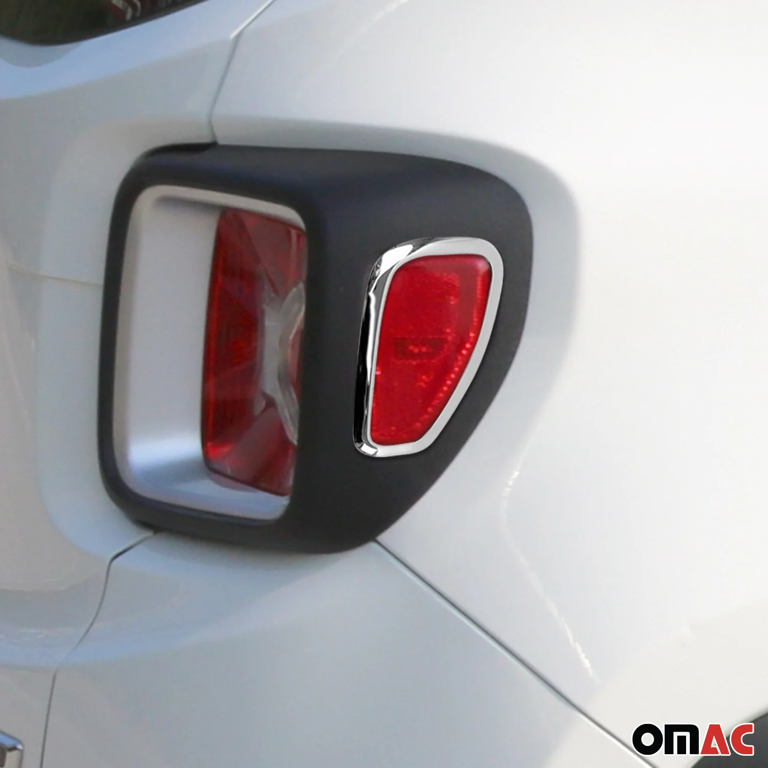 2015-2024 Jeep Renegade Rear Trunk Molding Trim Silver 2 Pcs - Image 3