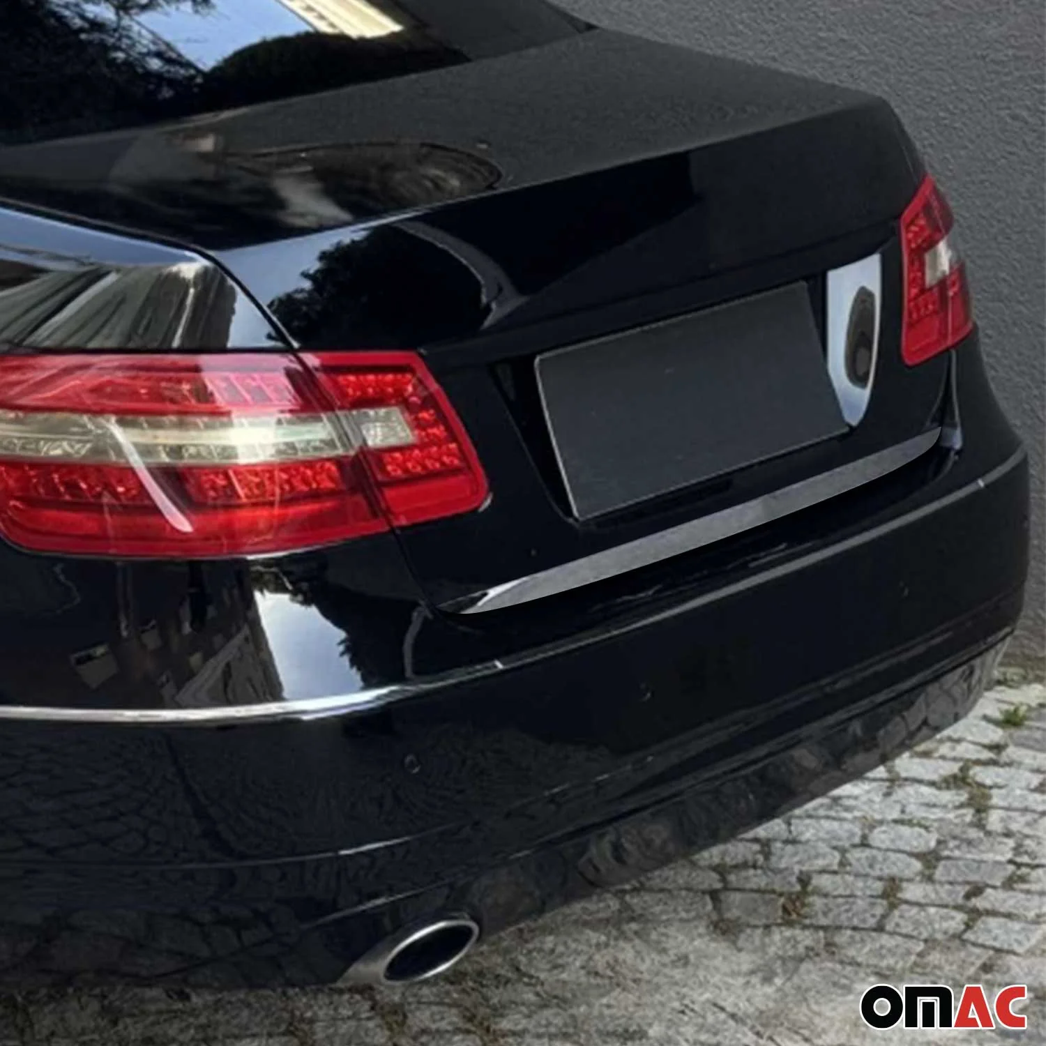 2010-2016 Mercedes E Class W212 Sedan Rear Trunk Molding Trim Stainless Steel - Image 3