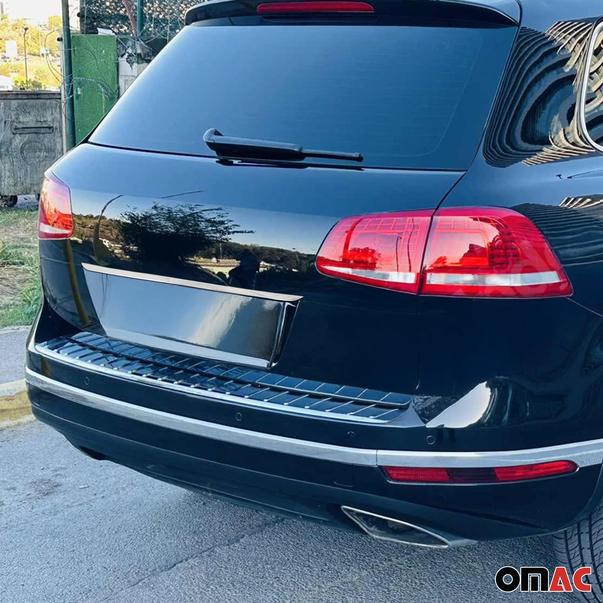 2011-2018 VW Touareg Rear Trunk Tailgate Door Handle Cover Stainless Steel Silver 1Pc - Image 2
