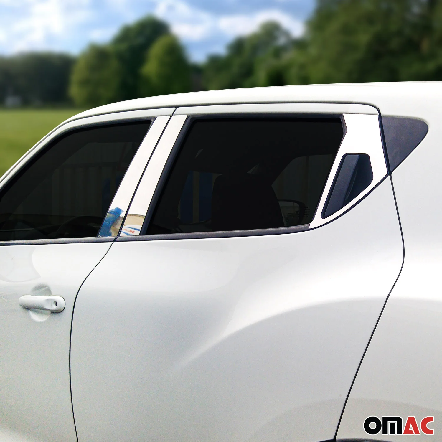 2011-2017 Nissan Juke Window B Pillar Posts Door Trim Cover Stainless Steel Silver 6x - Image 2