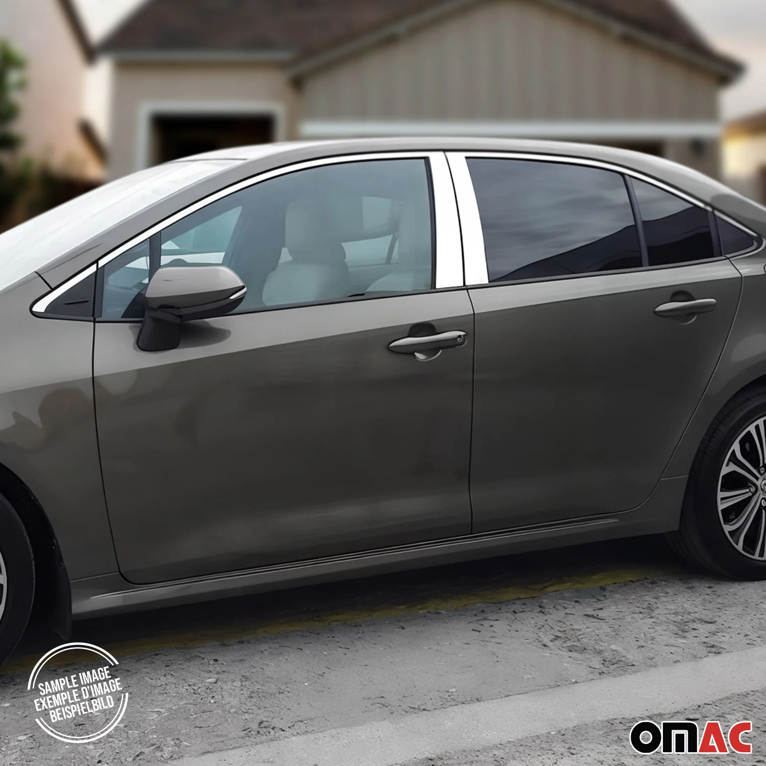2019-2026 Toyota Corolla Sedan Window B Pillar Posts Door Trim Stainless Steel Silver 4x - Image 6