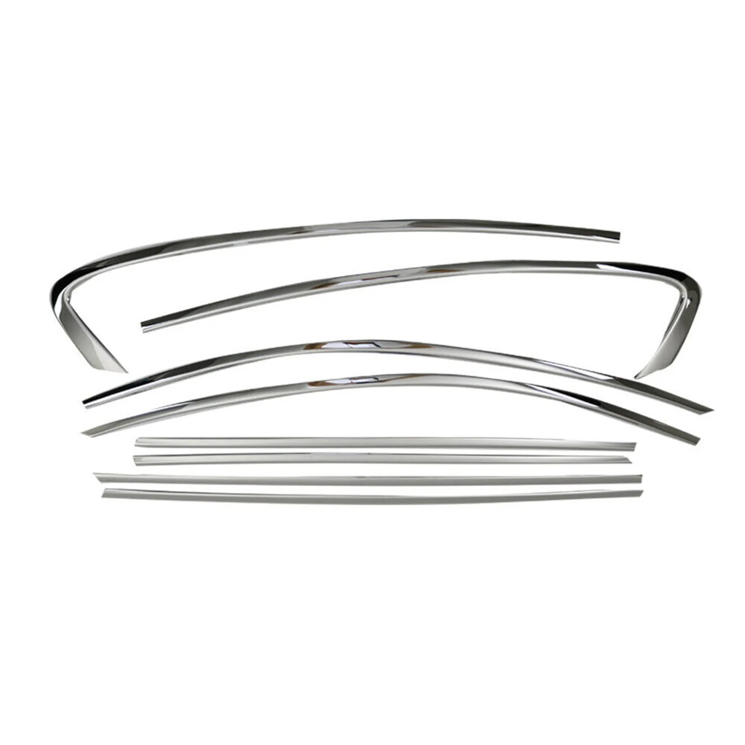 2018-2024 Ford Focus Window Molding Trim Streamer Stainless Steel Silver 8x - Image 6