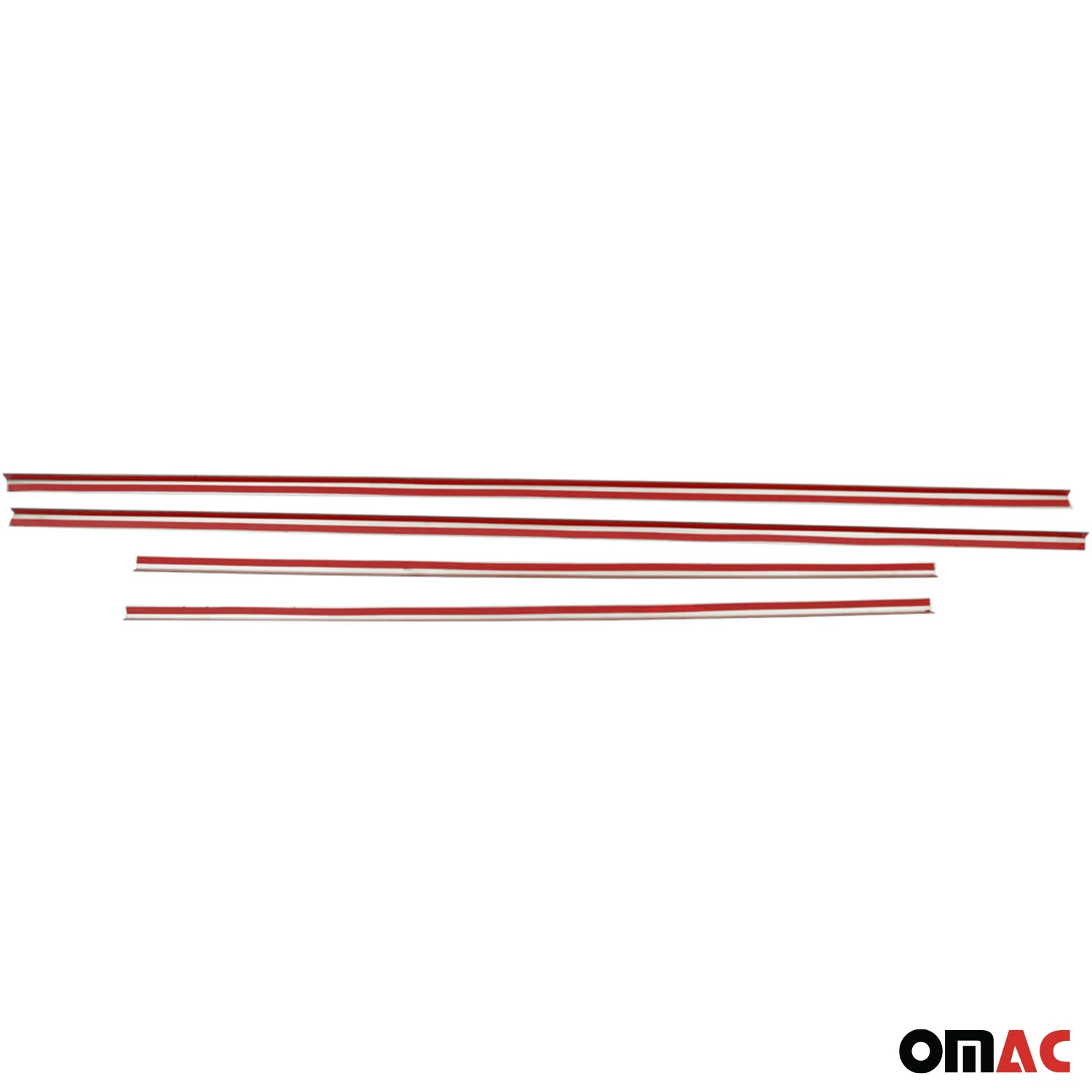 2005-2009 Land Rover LR3 Window Molding Trim Streamer Stainless Steel 4x - Image 5