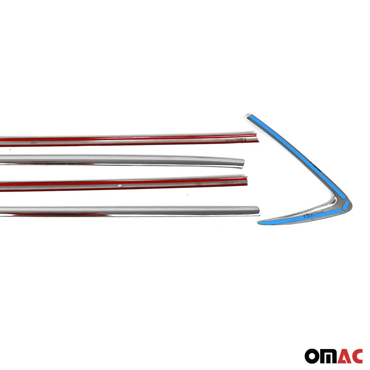 2016-2021 Hyundai Tucson Window Molding Trim Streamer Stainless Steel Silver 6 Pcs - Image 10
