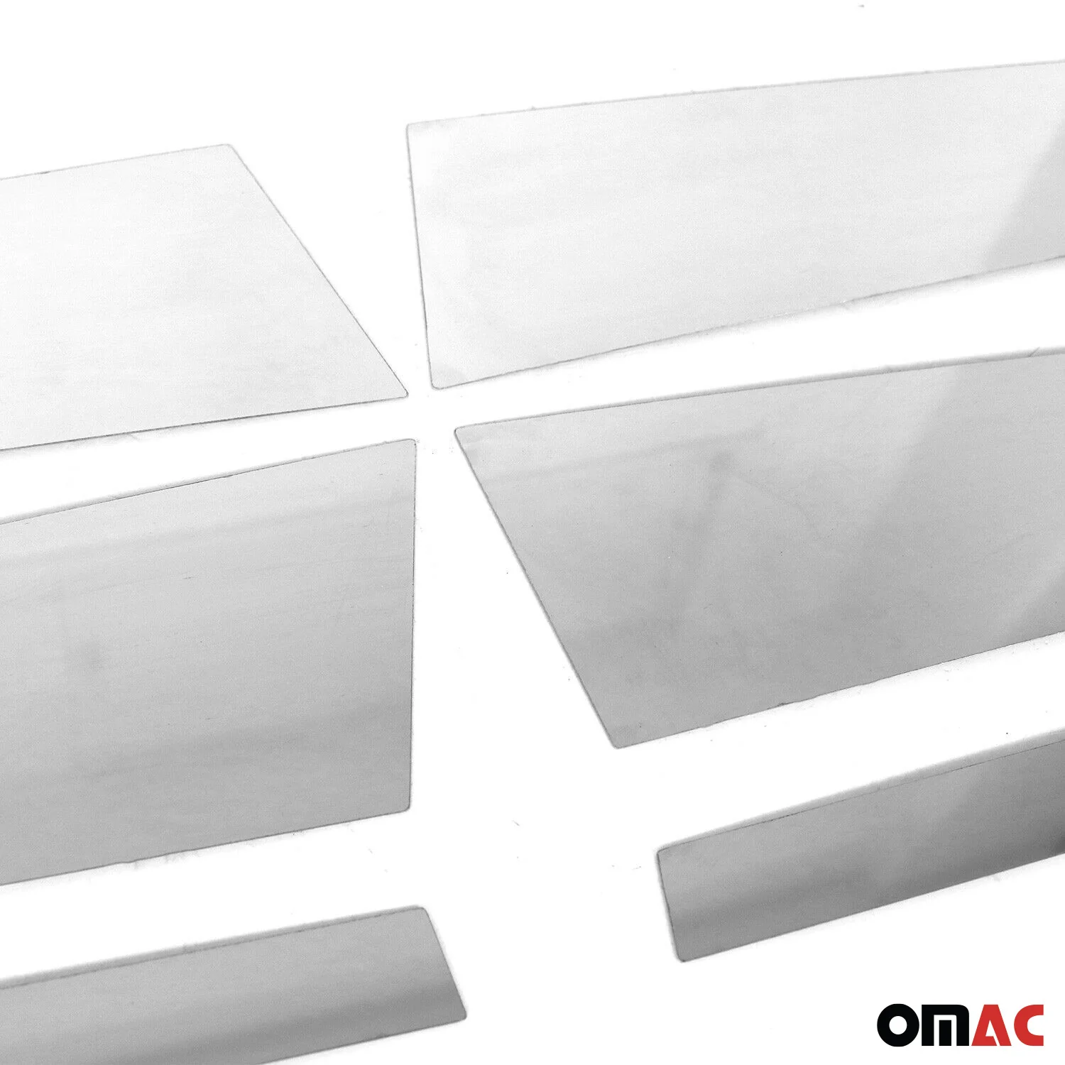 2015-2021 Mercedes C Class W205 Window B Pillar Posts Door Trim Stainless Steel 6x - Image 9