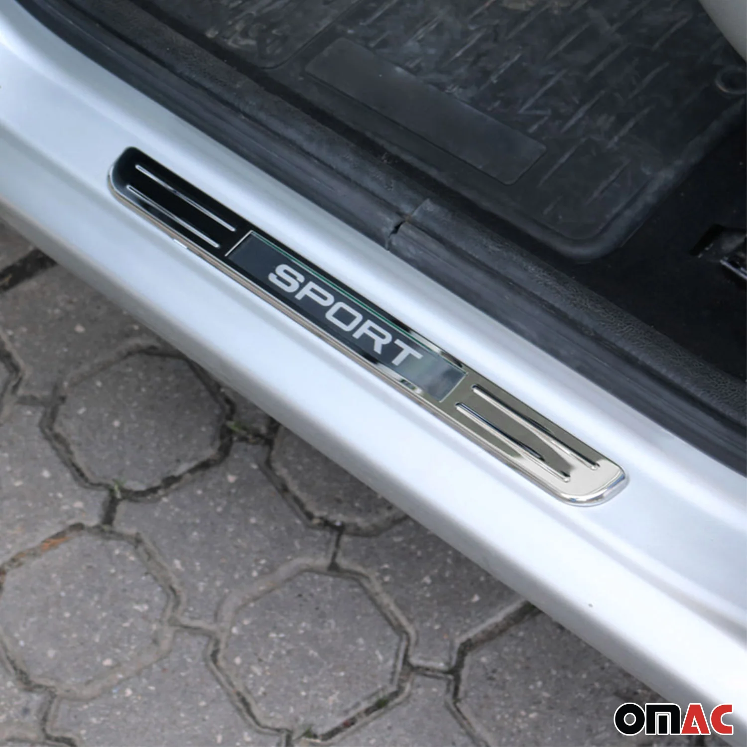 Chrome LED Illuminated SPORT Door Sill Cover Scuff Plate S.Steel 2 Pcs - Image 2