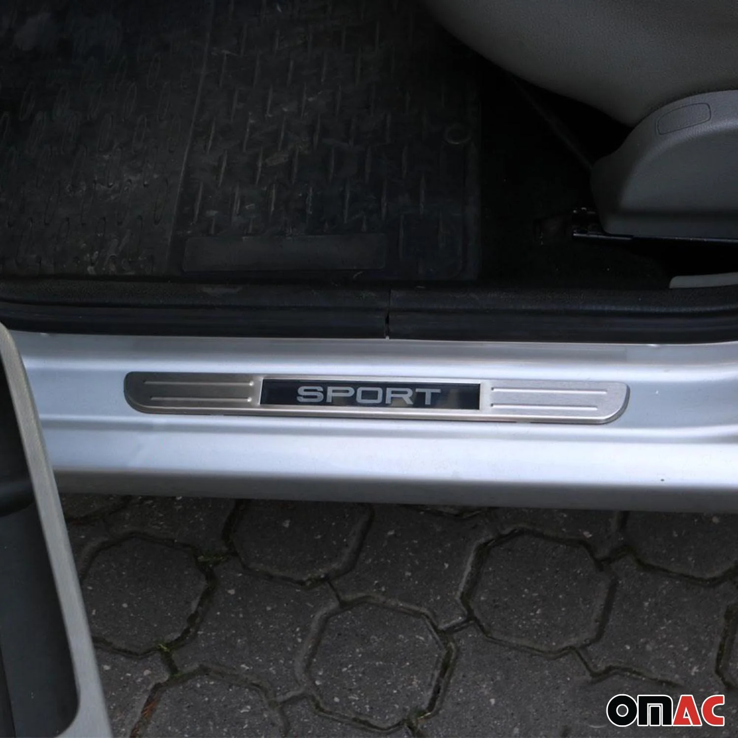 Brushed Chrome Light LED SPORT Door Sill Cover Scuff Plate S.Steel 2 Pcs - Image 8