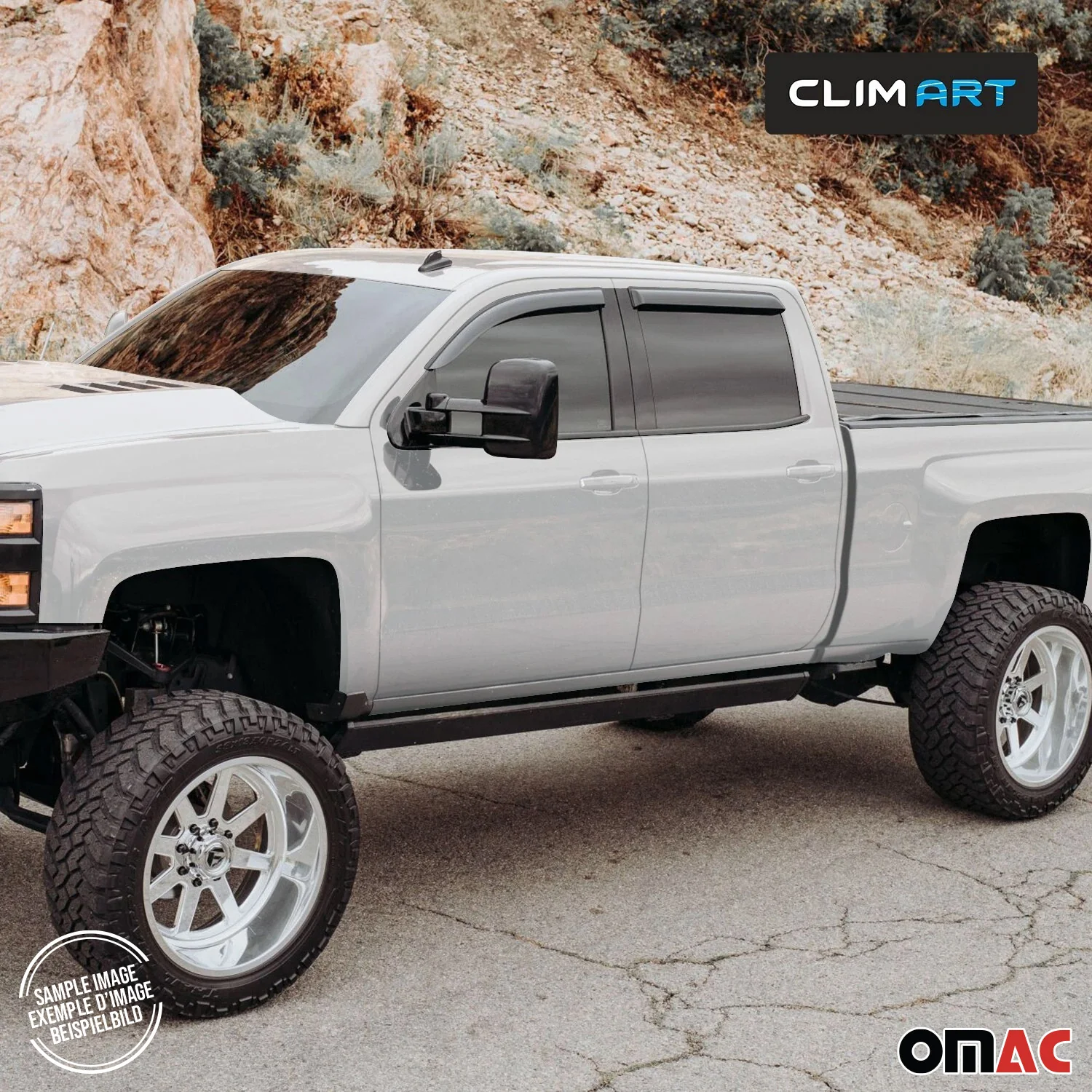 Clim Art Wind Deflectors for Chevrolet Equinox 2018-2024 Shatterproof Smoke 4x - Image 8