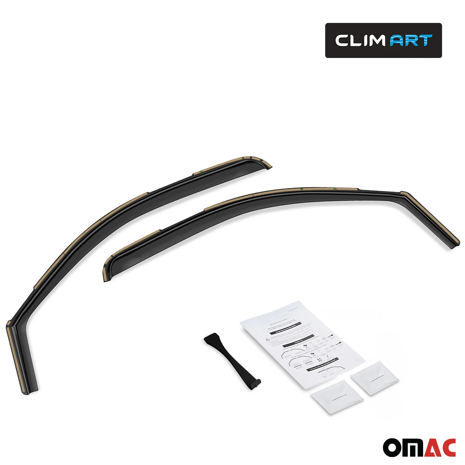 Clim Art Wind Deflectors for Ford F150 2021-2025 Regular Cab Shatterproof 2 Pcs - Image 4