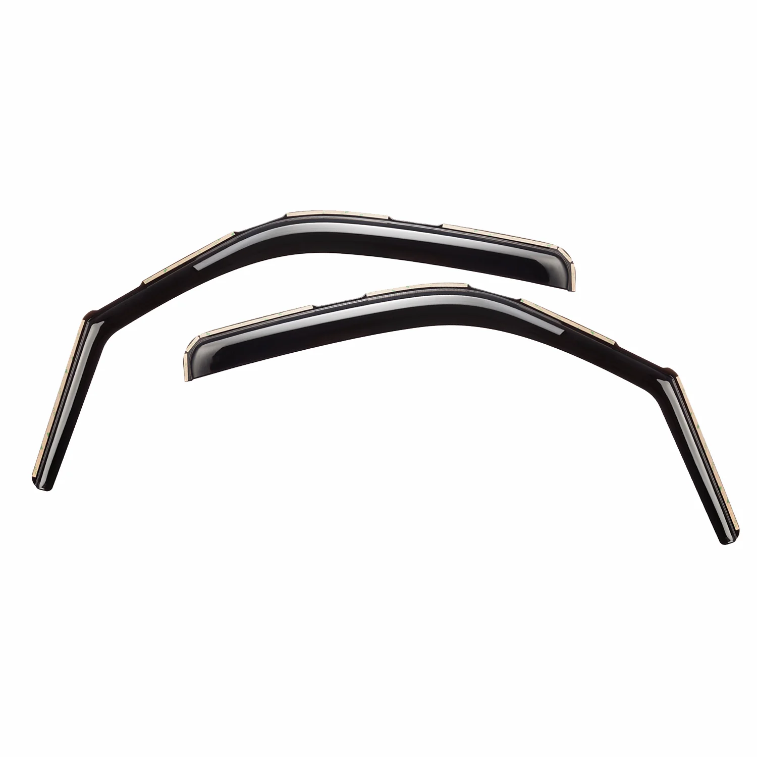 Clim Art Wind Deflectors for Jeep Wrangler JK 2-door 2007-2018 Shatterproof 2x