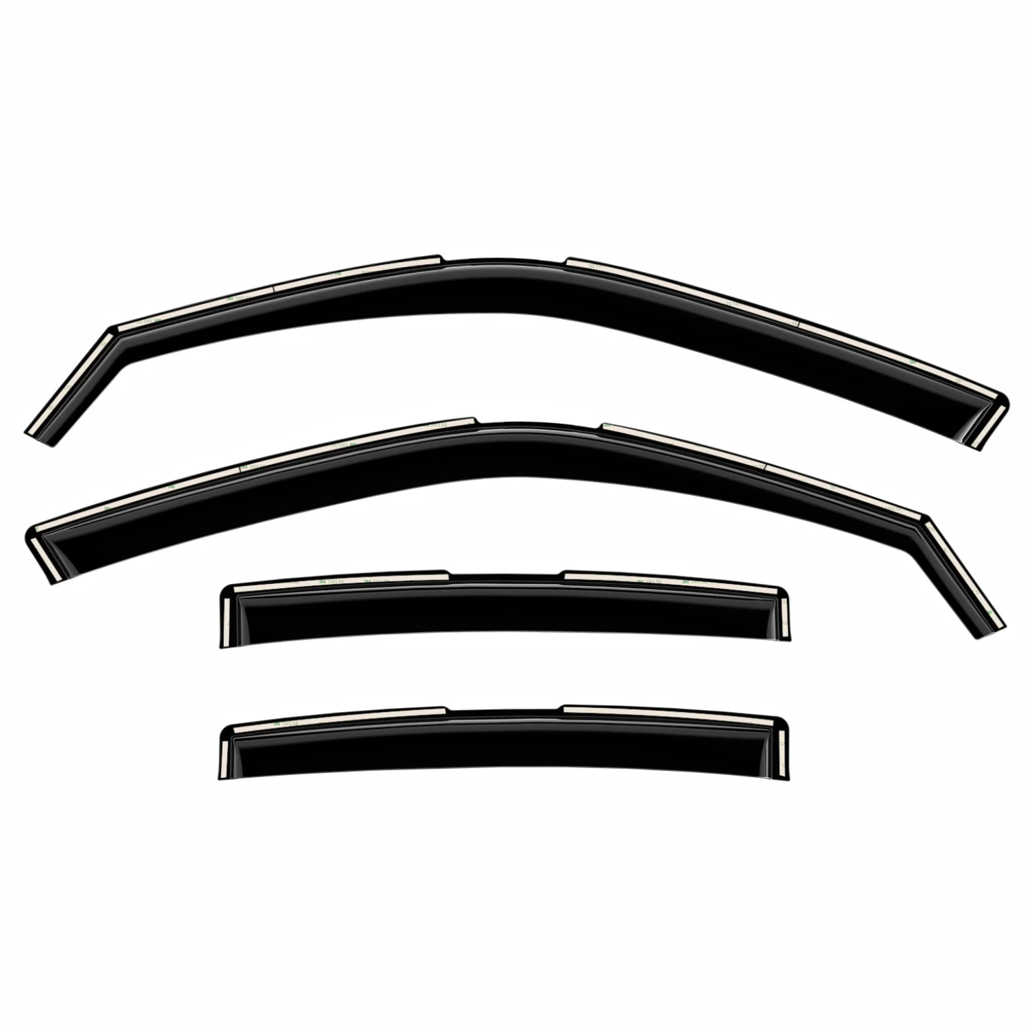 Clim Art Wind Deflectors for Mazda CX-90 2024-2025 Shatterproof Dark Smoke 4 Pcs