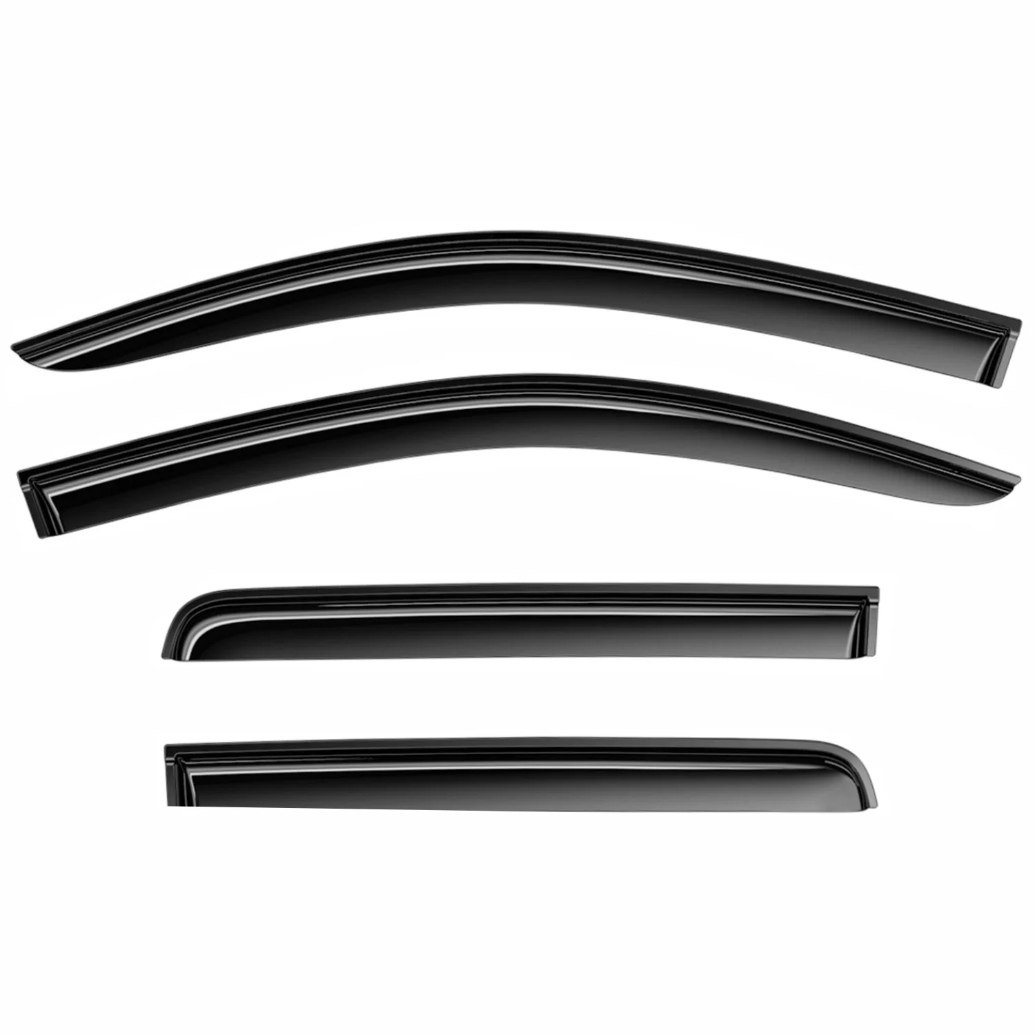 Clim Art Wind Deflectors for Nissan Pathfinder 2013-2020 Shatterproof Smoke 4x