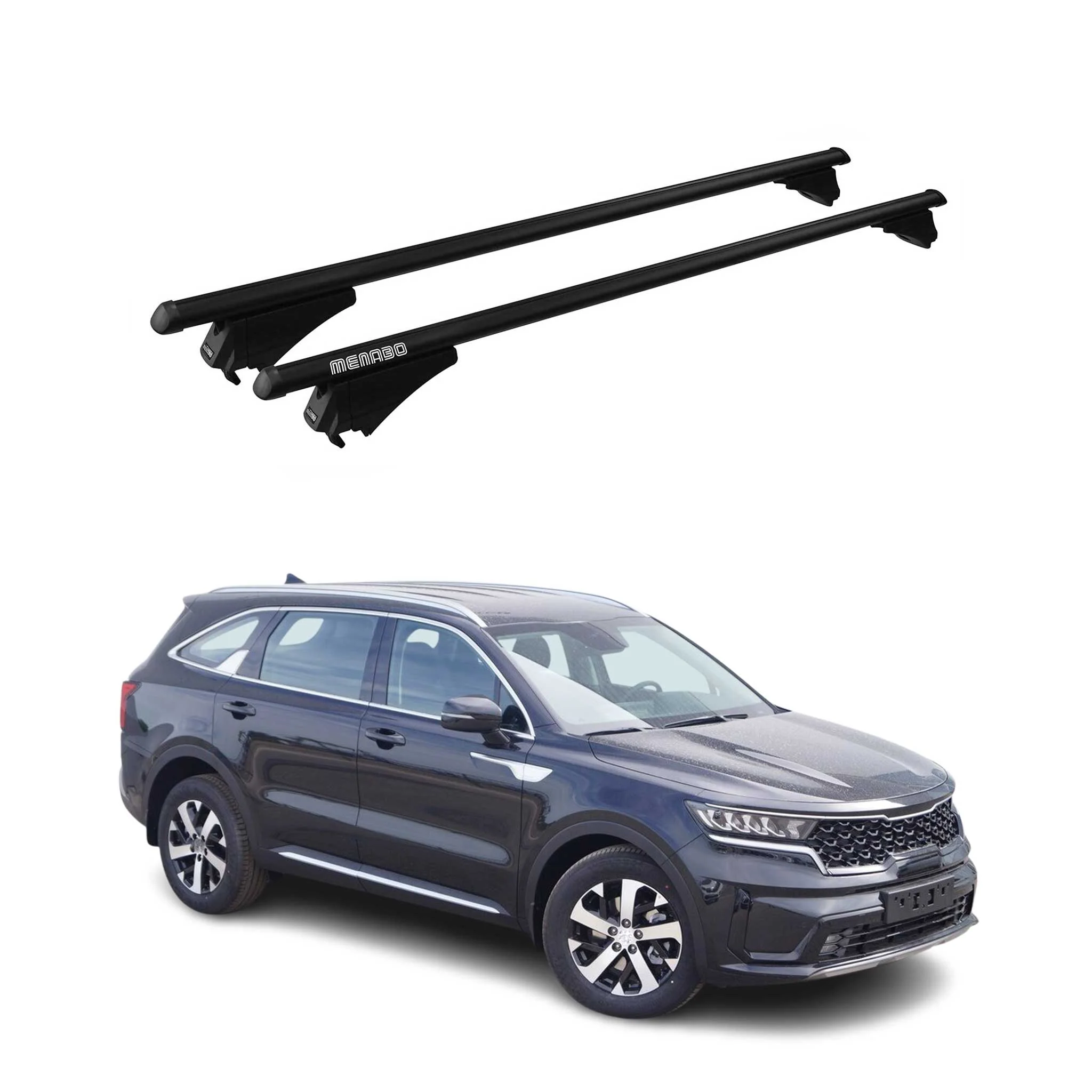 2021-2026 Kia Sorento Hybrid Roof Rack Cross Bars Black