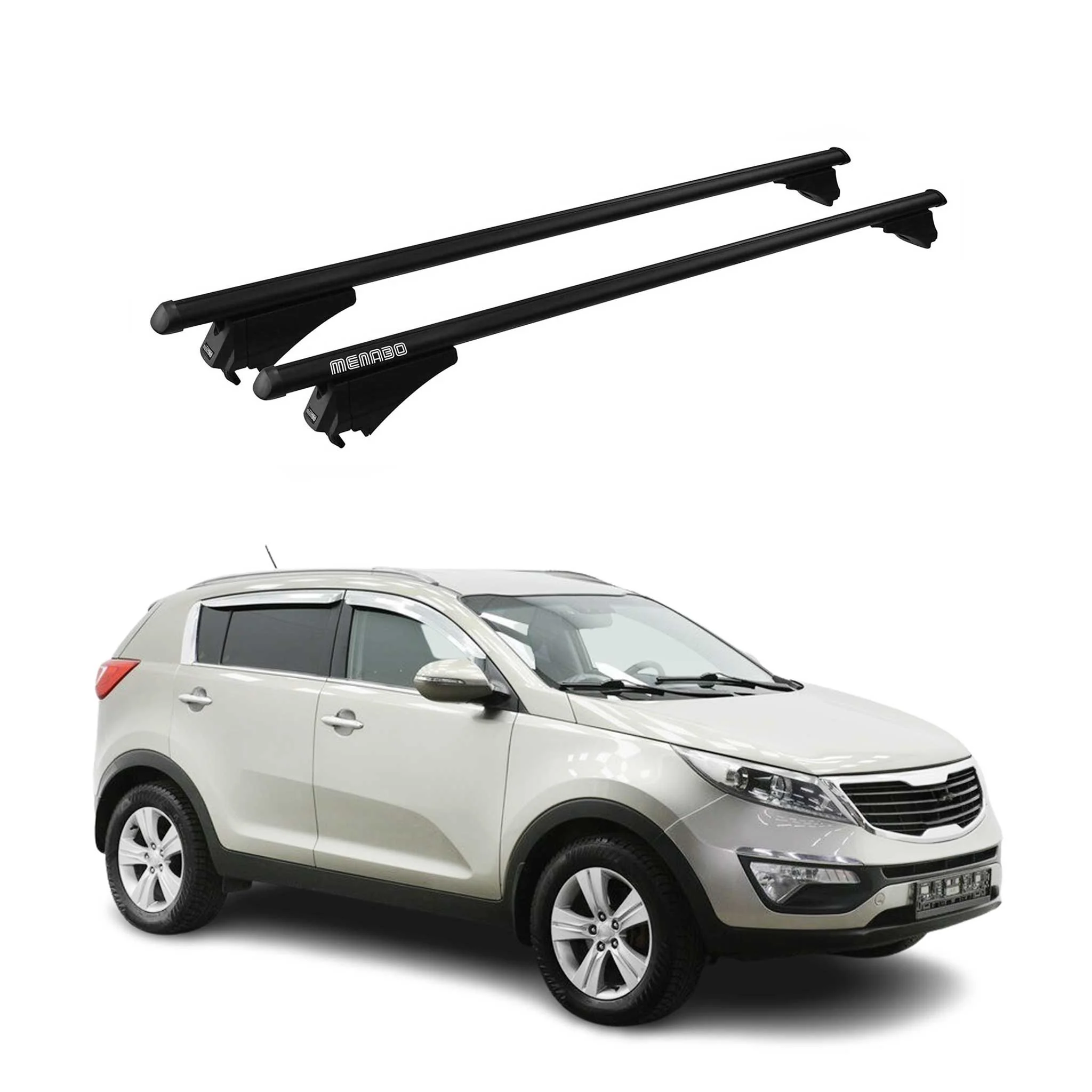 2011-2014 Kia Sportage Roof Rack Cross Bars Black