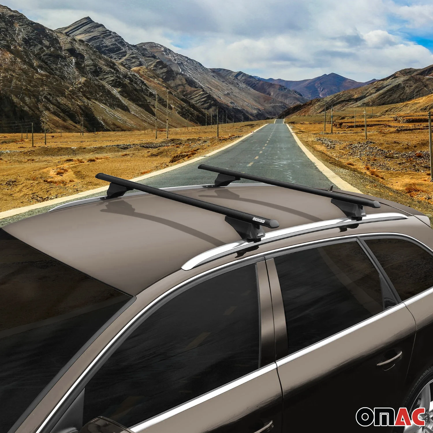 2010-2013 Volvo XC60 Roof Rack Cross Bars Black - Image 3