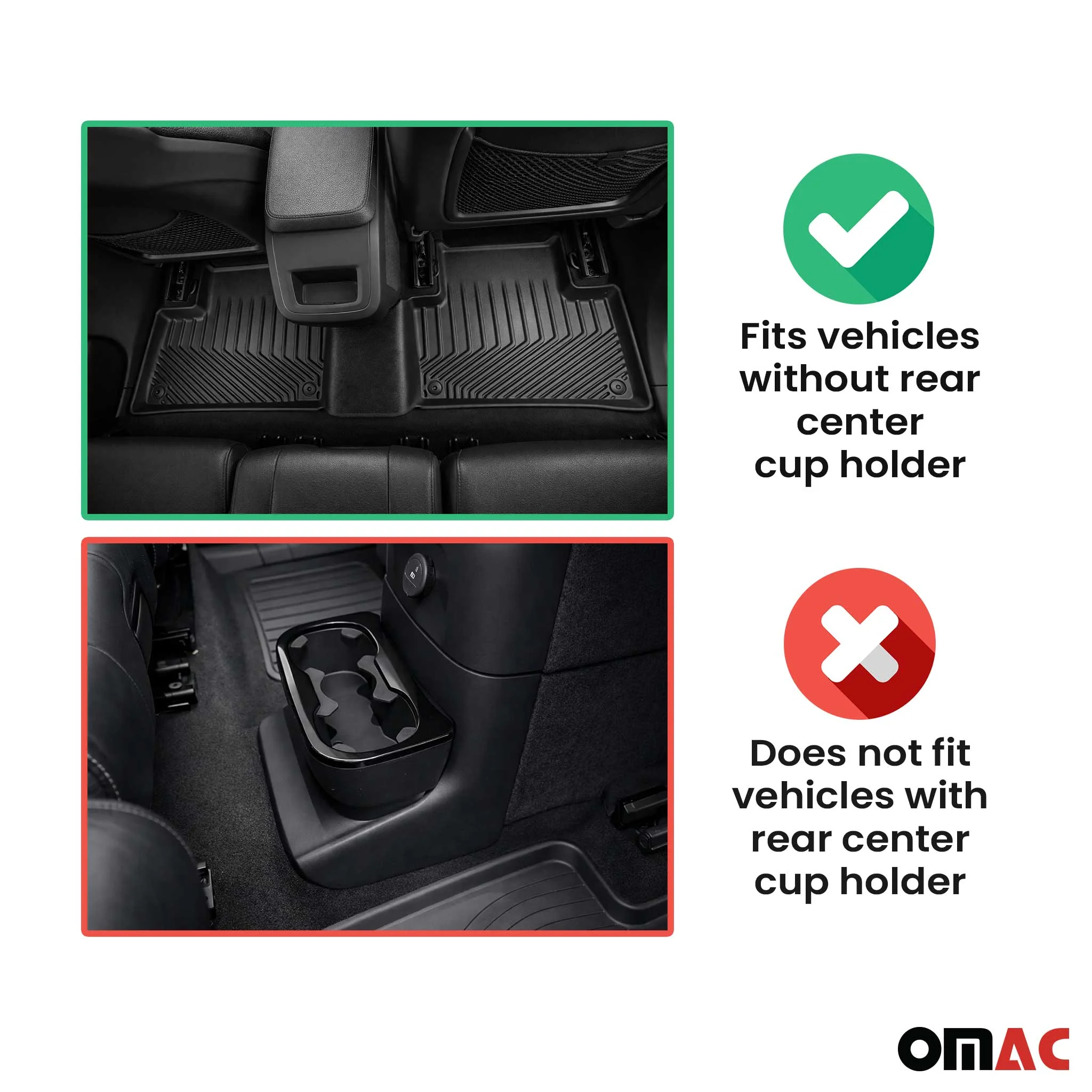2016-2026 Volvo XC90 Premium Floor Mats Liners First and Second Row Set Black - Image 3