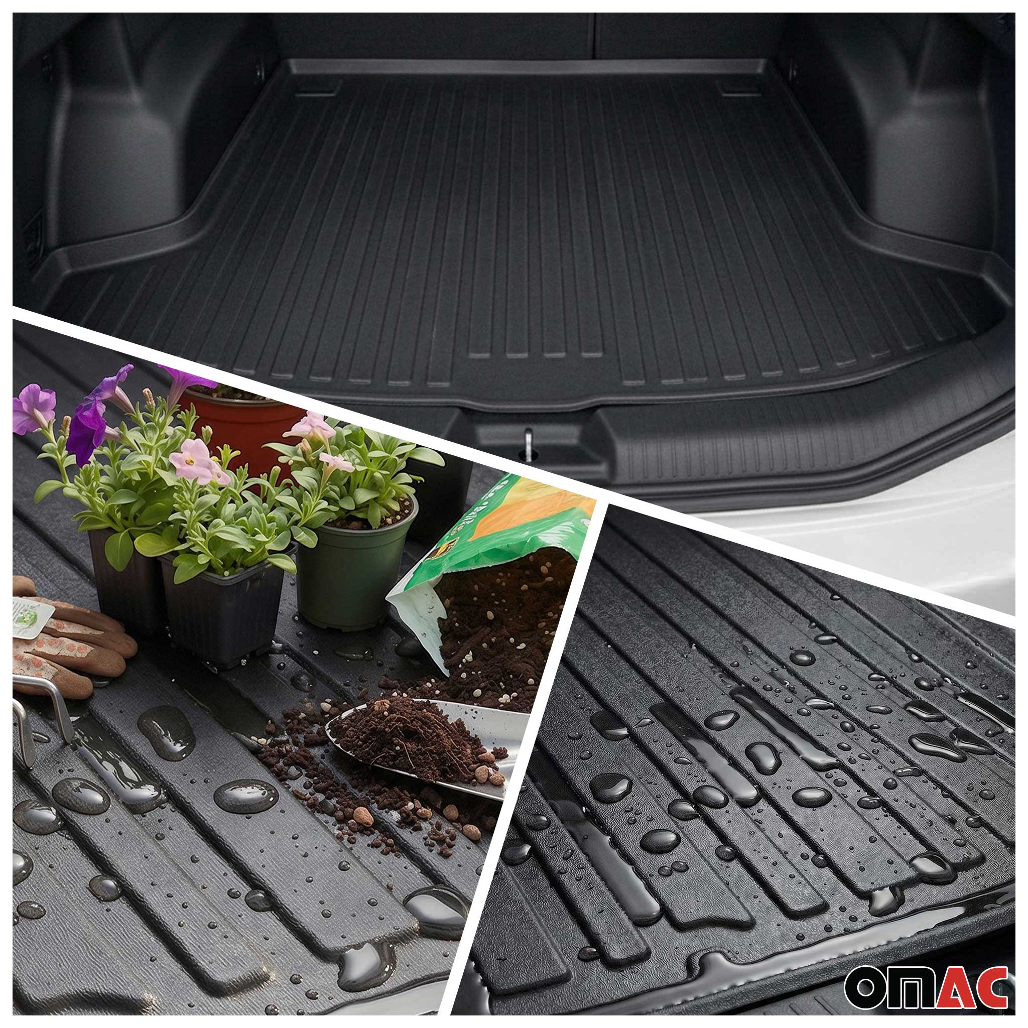 2019-2024 BMW 5 Series G30 Sedan 2017-2023 / M5 F90 Floor Mats & Cargo Liner Full Set All Weather - Image 3