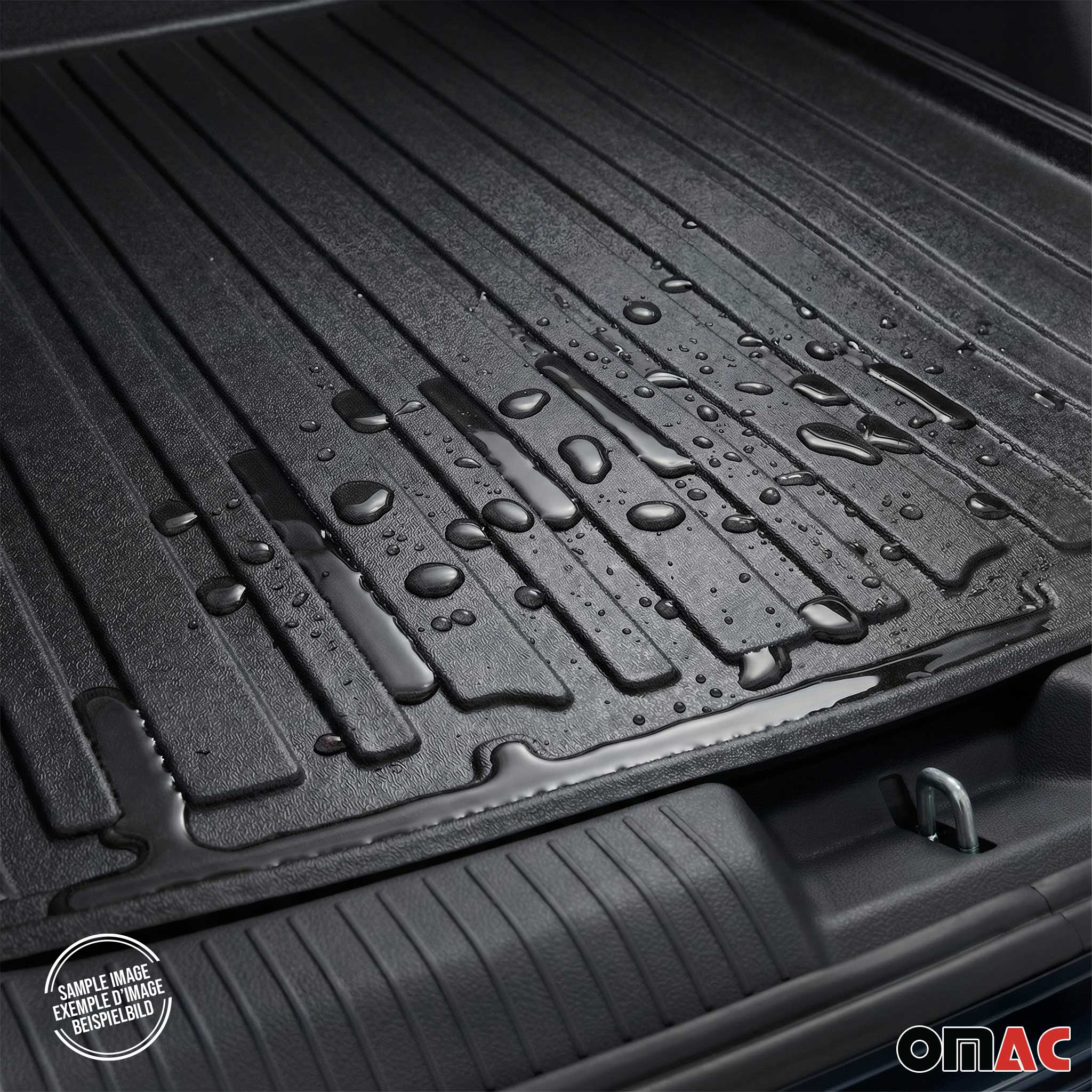 2012-2015 Honda Civic Sedan Floor Mats & Cargo Liner Full Set All Weather Black - Image 9