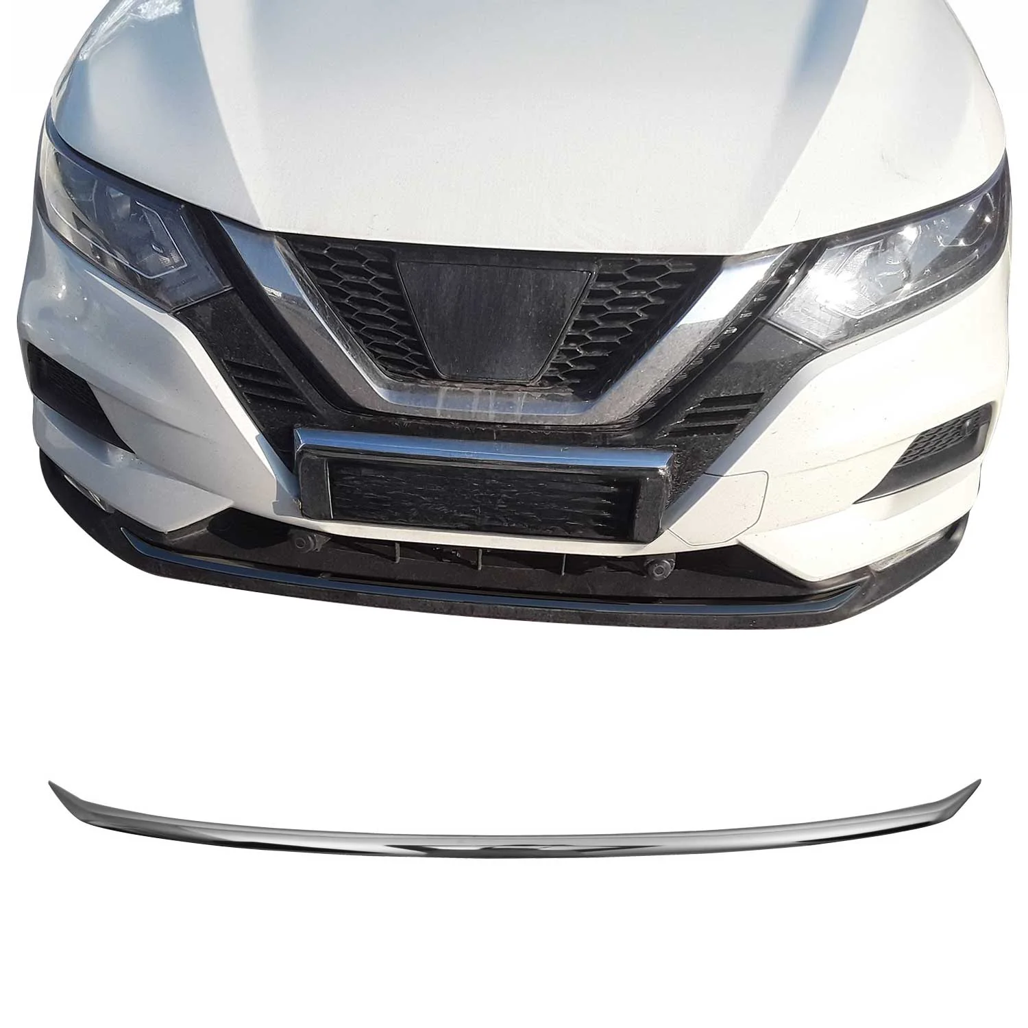 2020-2022 Nissan Rogue Sport Front Bumper Trim Molding Stainless Steel Dark 1 Pc