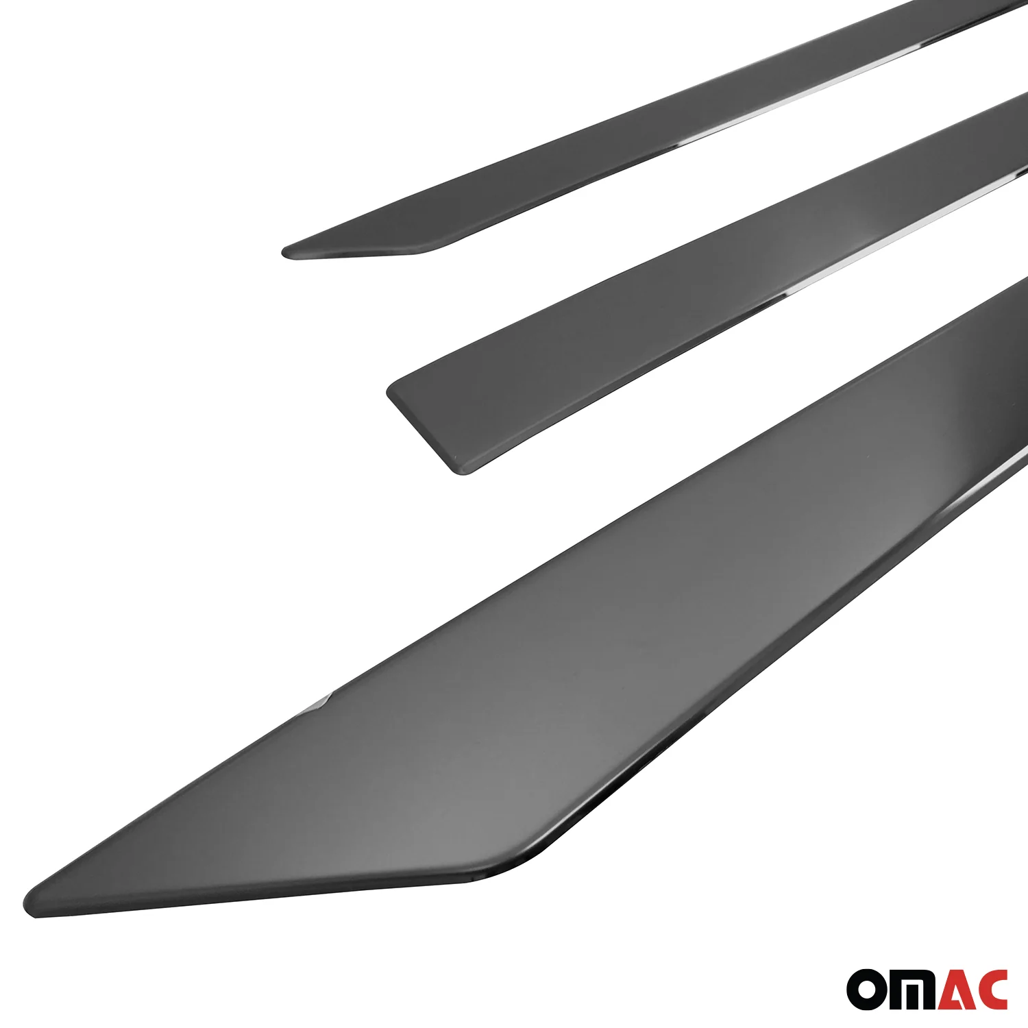 2017-2022 Nissan Rogue Sport Side Door Molding Trim Stainless Steel Dark 4x - Image 8