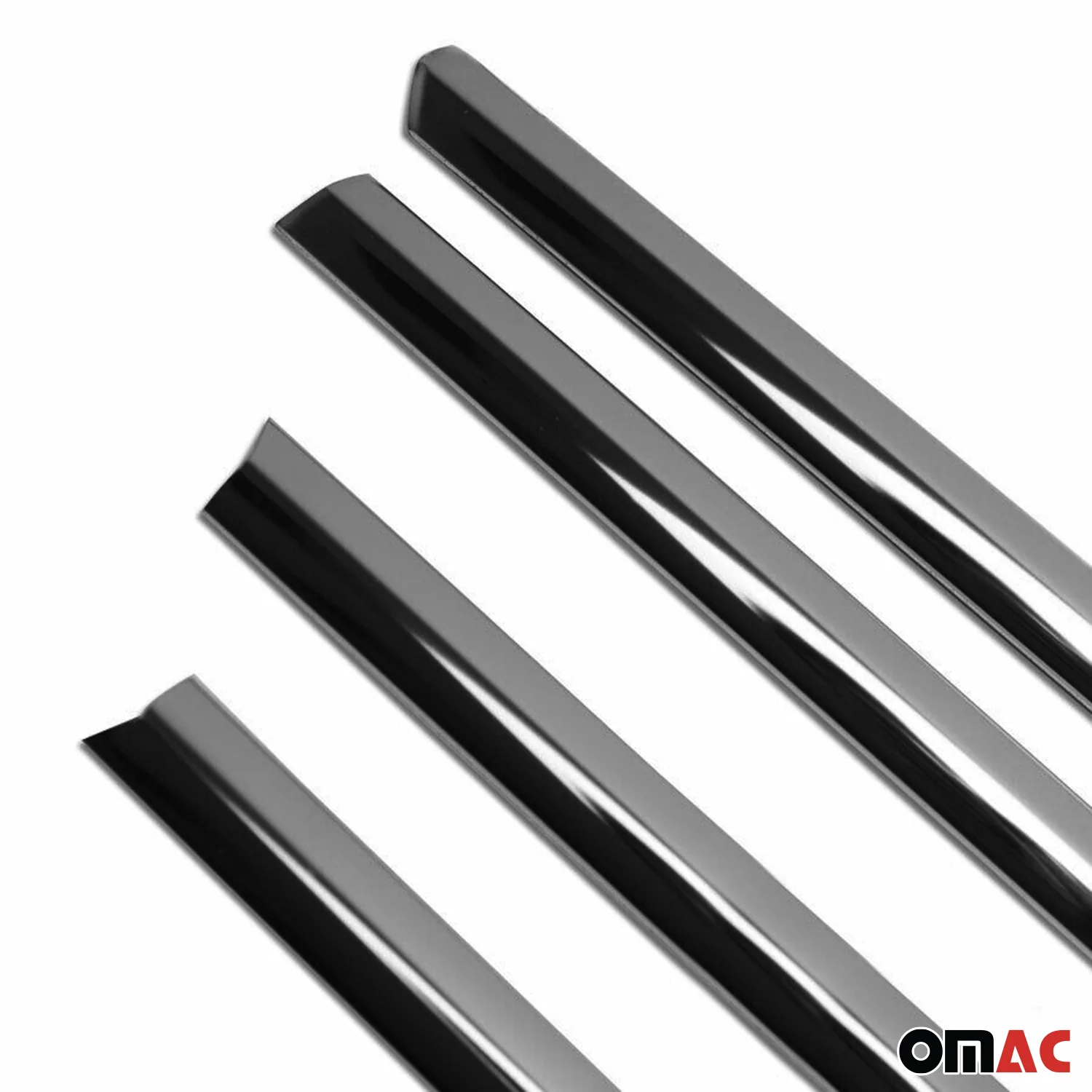2015-2021 VW Golf Mk7 Window Molding Trim Streamer Stainless Steel Dark 4Pcs - Image 7