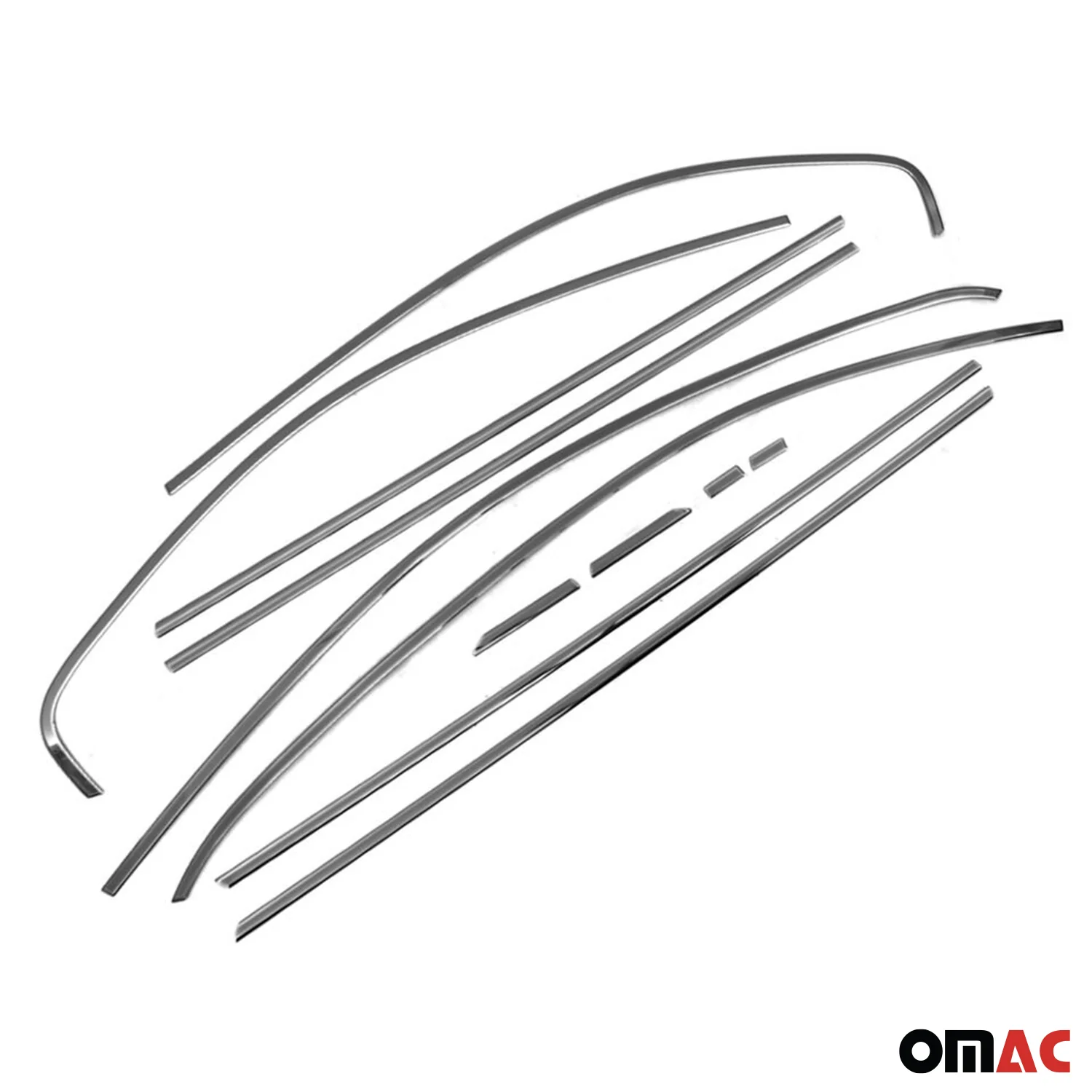 2011-2018 VW Jetta A6 Window Molding Trim Streamer Stainless Steel Dark 12x - Image 6