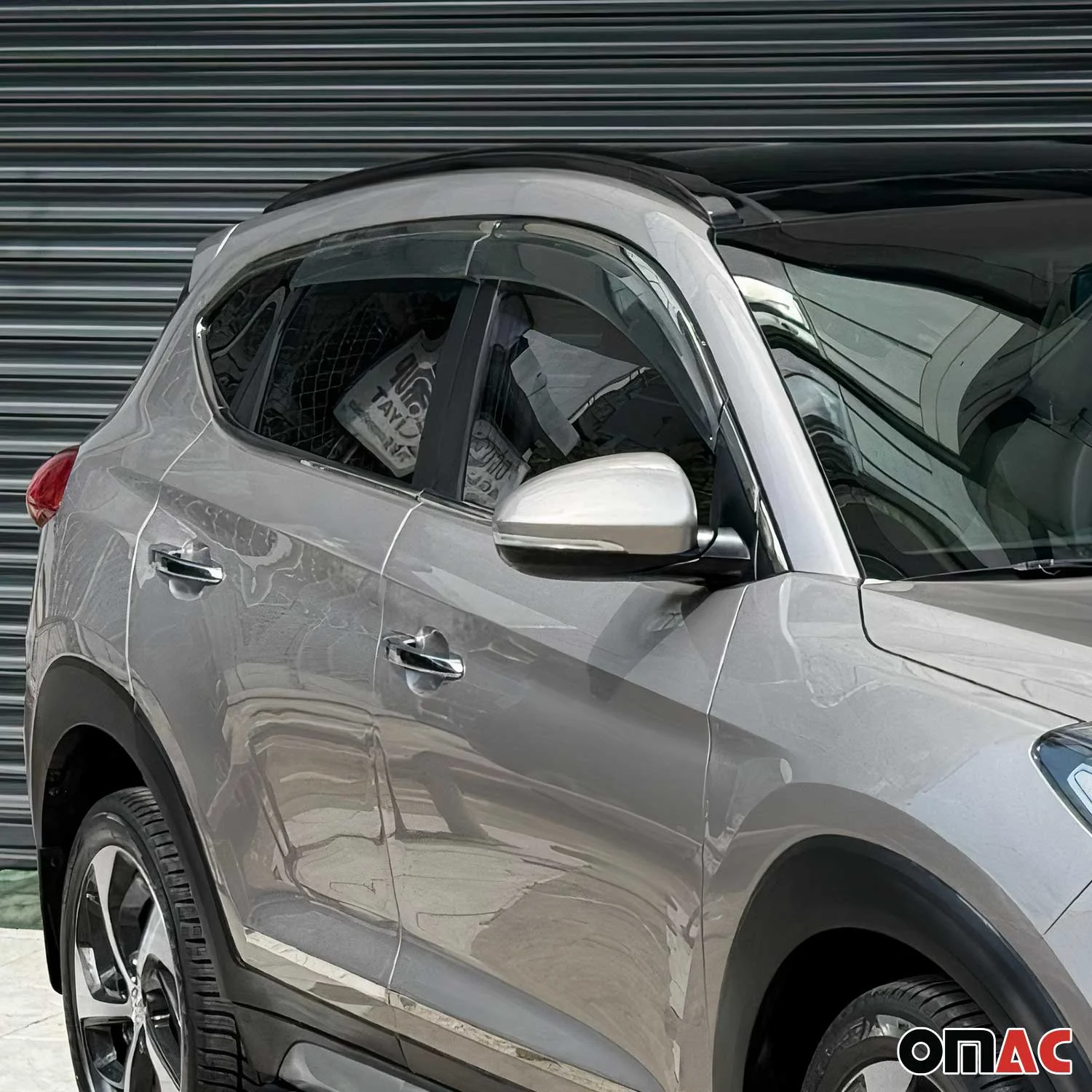 2016-2021 Hyundai Tucson Window Molding Trim Streamer Stainless Steel Dark 14 Pcs - Image 2