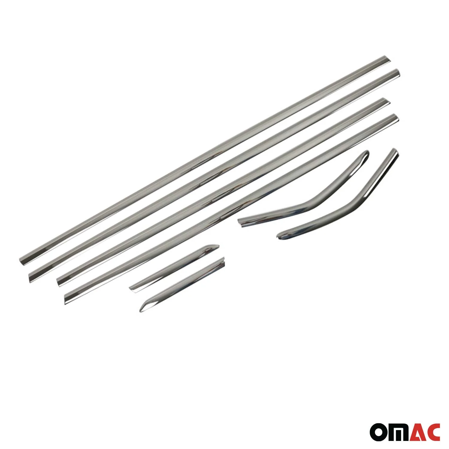 2012-2018 Ford Focus Hatchback 3.gen Window Molding Trim Streamer Stainless Steel Dark Chrome 8 Pcs - Image 9
