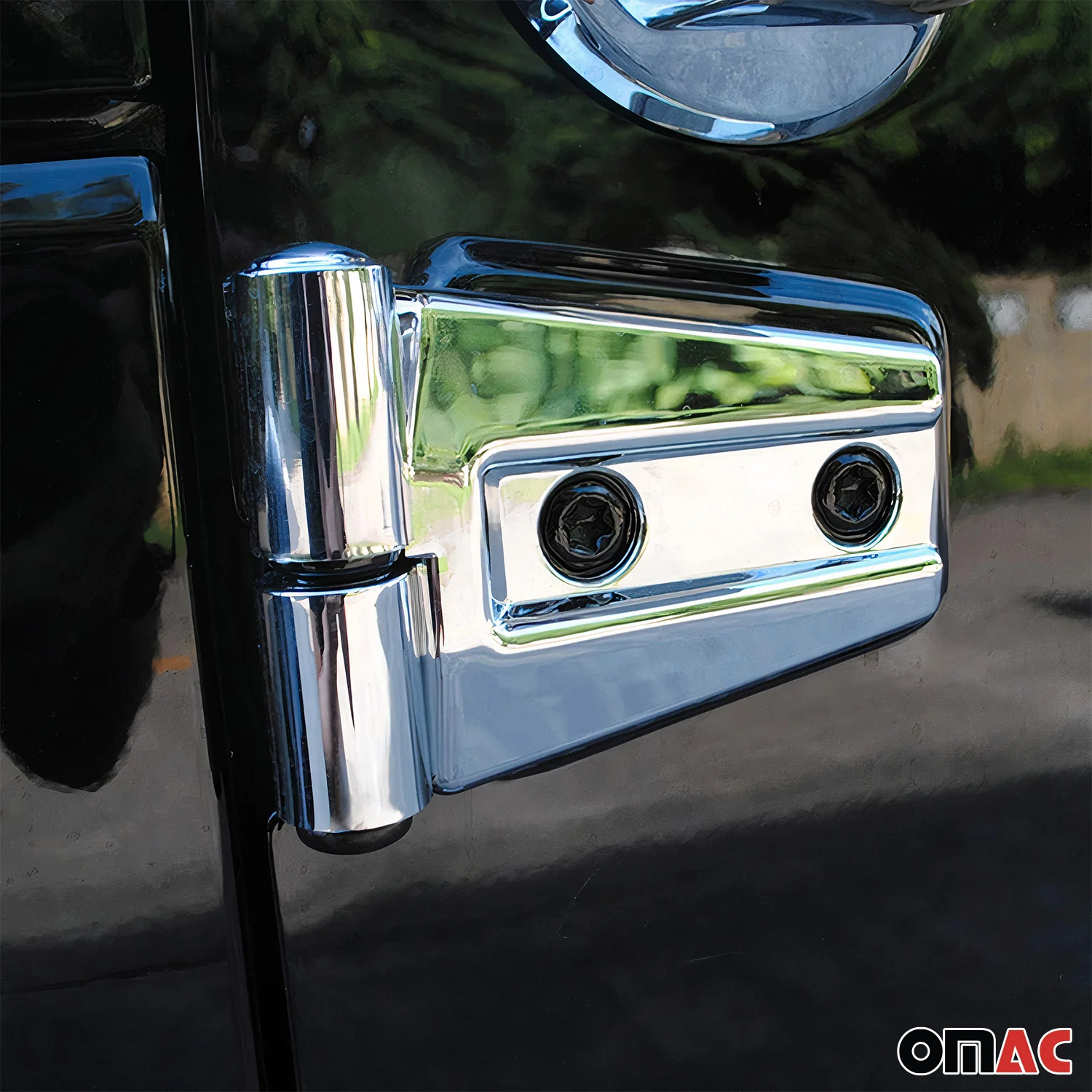 Door Hinge Cover for Jeep Wrangler 2007-2018 Silver 2Pcs ABS Chrome - Image 2