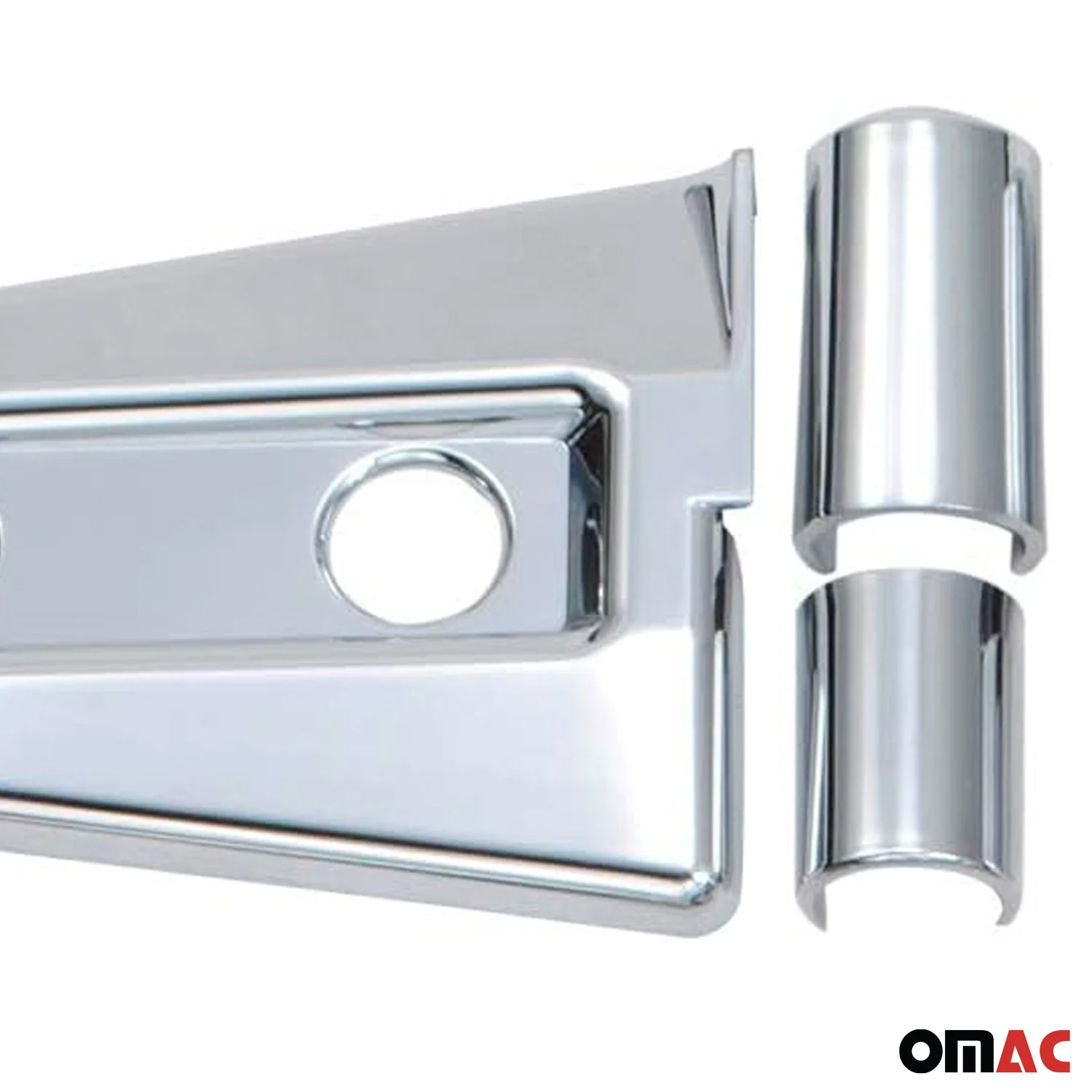 Door Hinge Cover for Jeep Wrangler 2007-2018 Silver 2Pcs ABS Chrome - Image 8