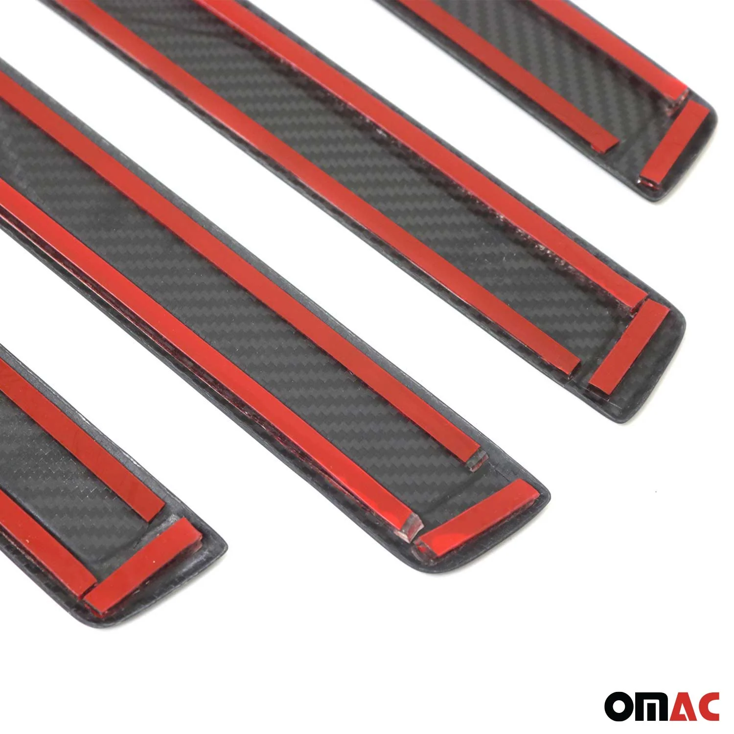 Honda Door Sill Scuff Plate Scratch Protector Carbon Fiber Black 4 Pcs - Image 5