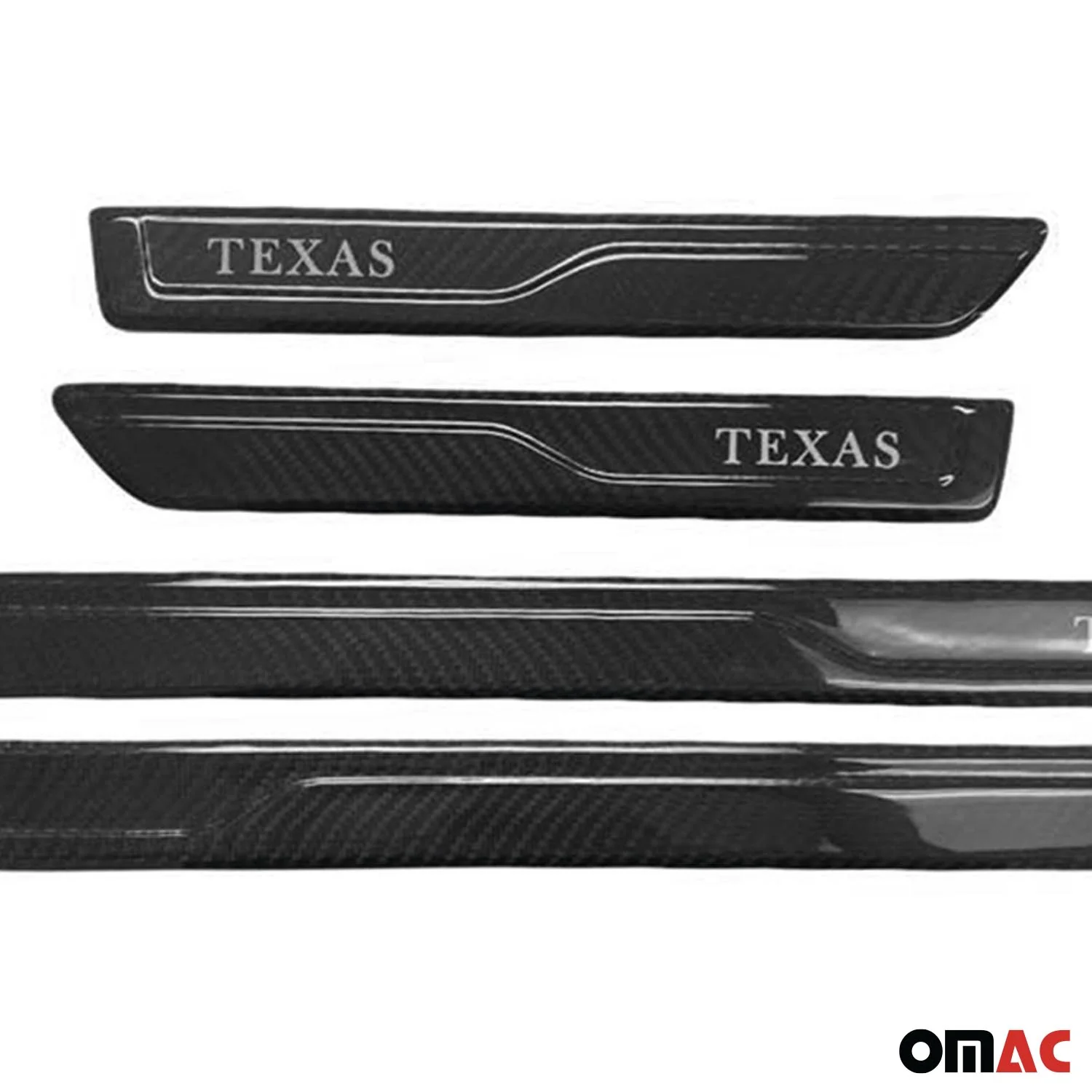 Tesla Door Sill Scuff Plate Scratch Protector Carbon Fiber Black 4 Pcs - Image 7