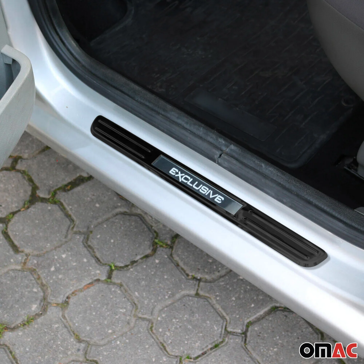 Jeep Door Sill Scuff Plate Illuminated Exclusive Stainless Steel Dark 4 Pcs - Image 2