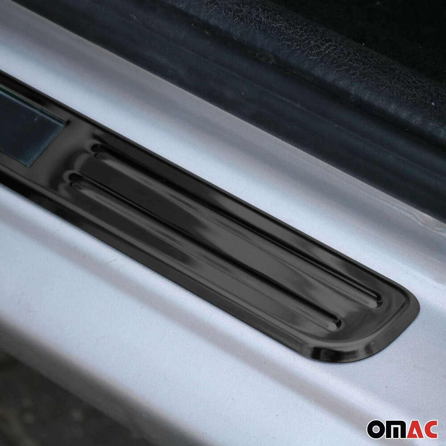 Jeep Door Sill Scuff Plate Illuminated Exclusive Stainless Steel Dark 4 Pcs - Image 6