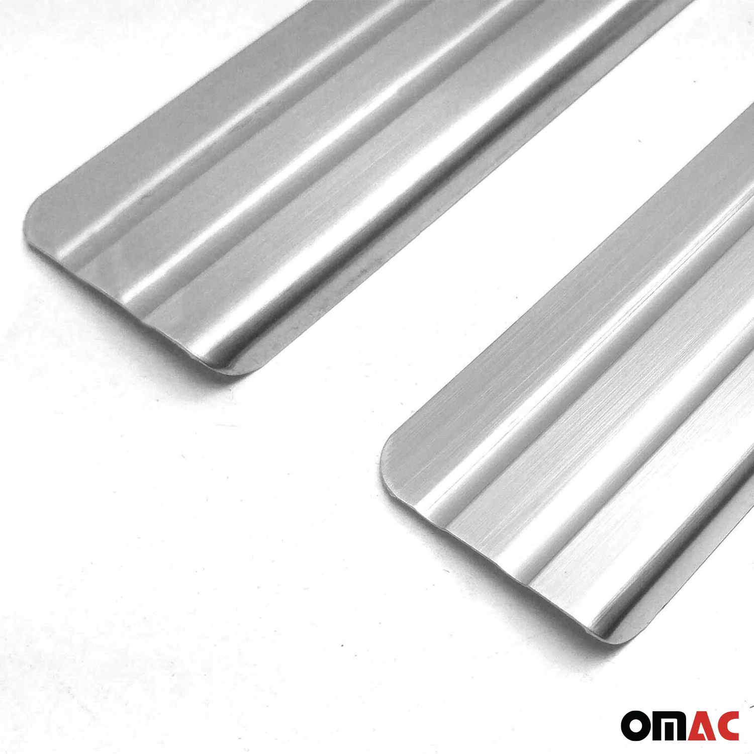 Exclusive Chrome Door Sill Scuff Plate Guard Stainless Steel Trim 4 Pcs. - Image 3