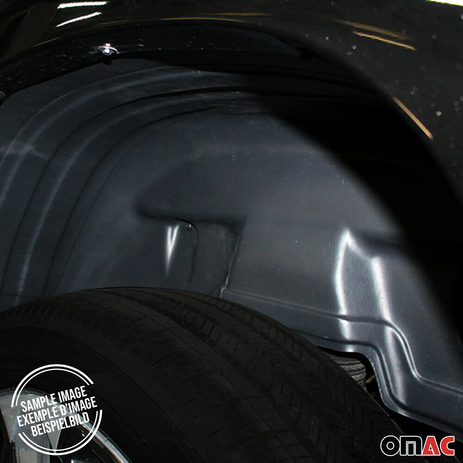 2019-2024 RAM 1500 Rear Set Wheel Arch Liner Splash Fender Guard Black 2 Pcs - Image 4