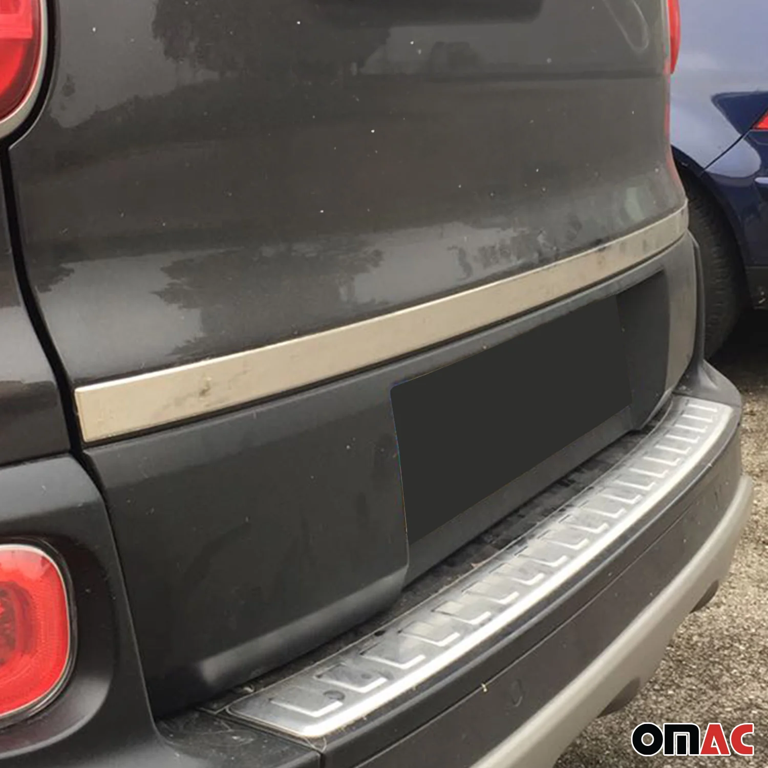 2014-2020 Fiat 500L Rear Trunk Molding Trim Stainless Steel Silver 1Pc - Image 3