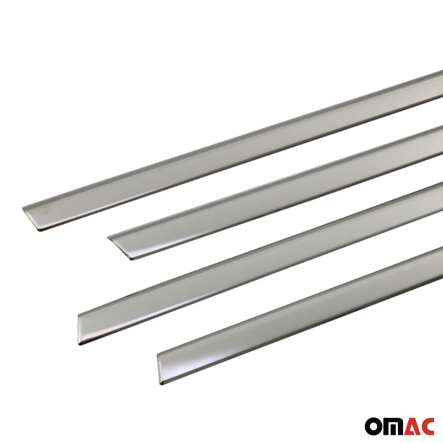 2016-2023 Fiat 500X Window Molding Trim Streamer Stainless Steel Silver 4Pcs - Image 8