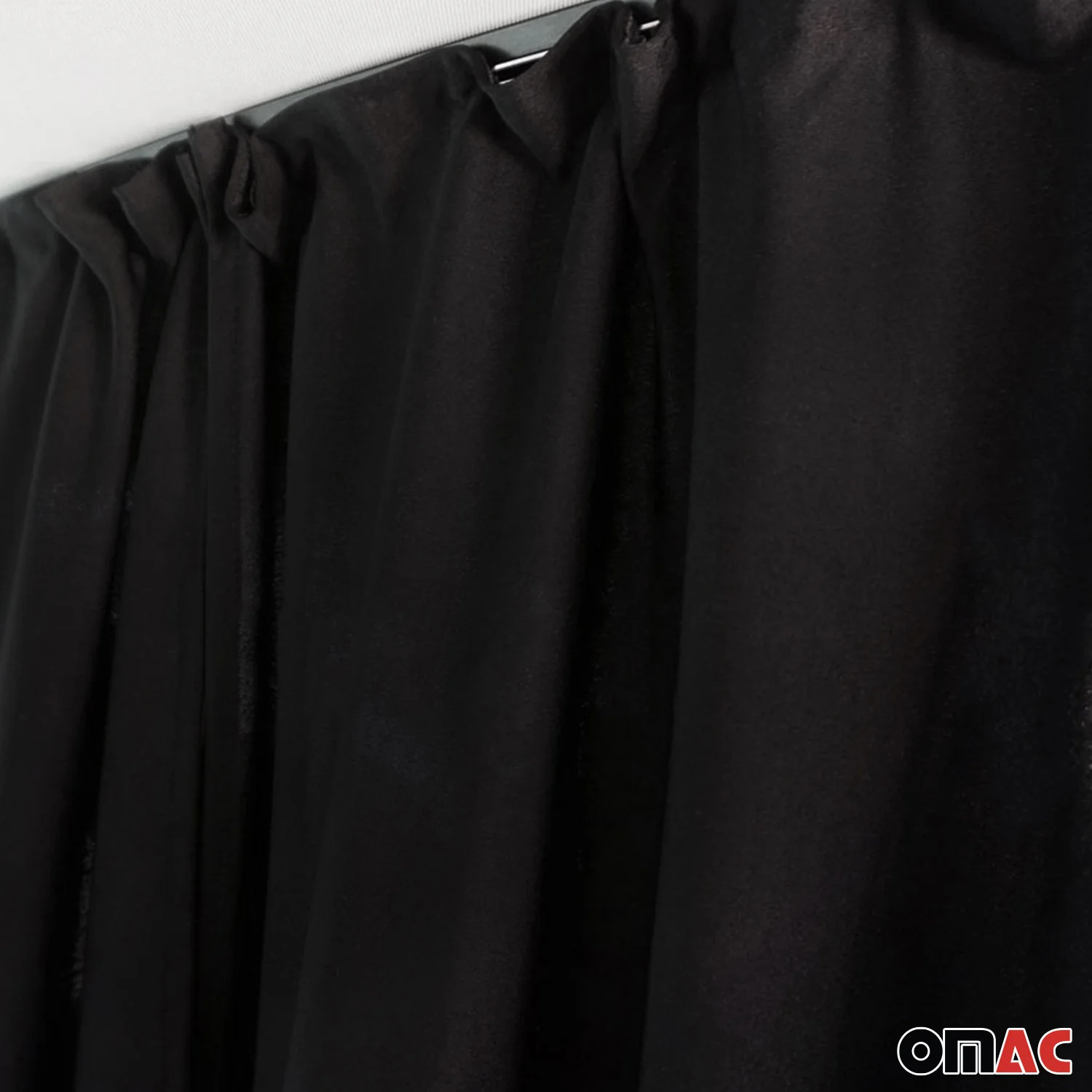 GMC Savana Cabin Divider Curtains Privacy Curtains Black 2 Curtains - Image 7