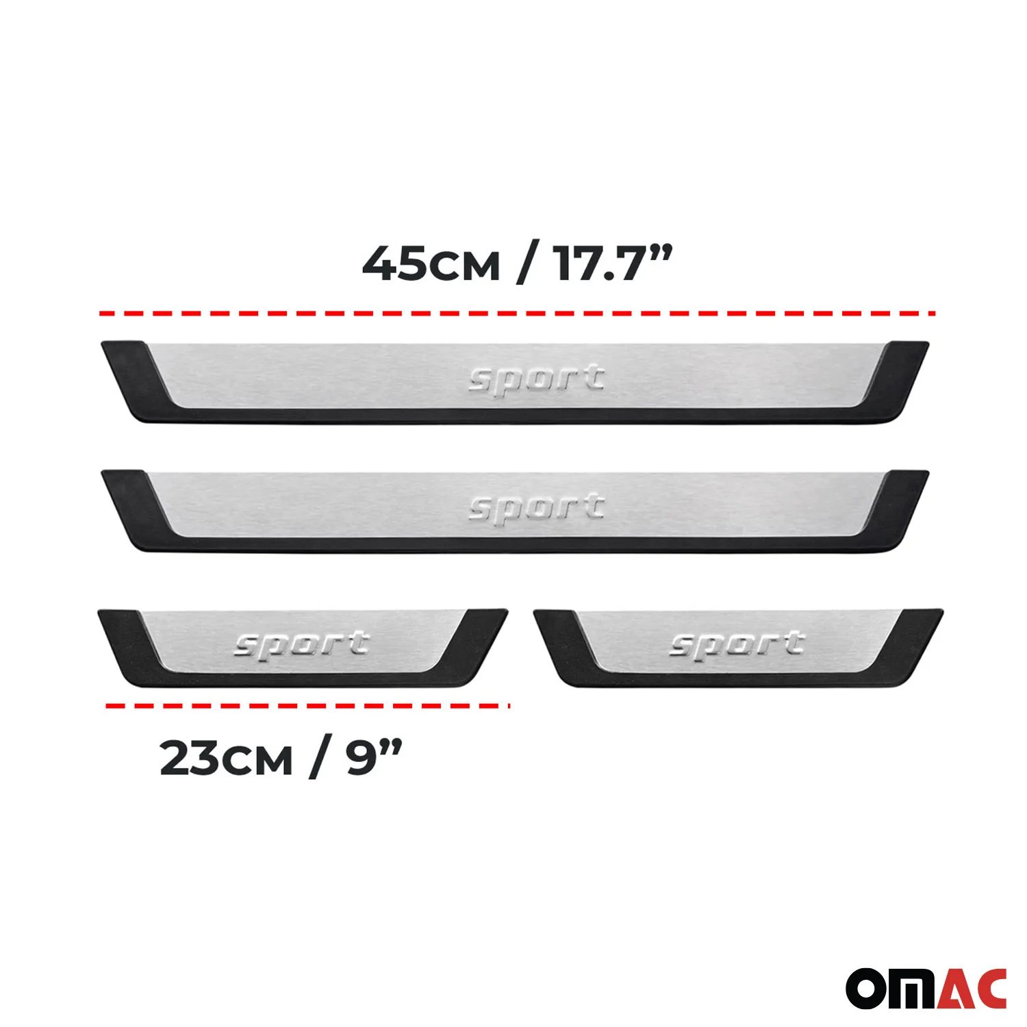 2020-2022 VW Passat B8 Door Sill Scuff Plate Scratch Protector Sport Brushed Stainless Steel 4Pcs - Image 3