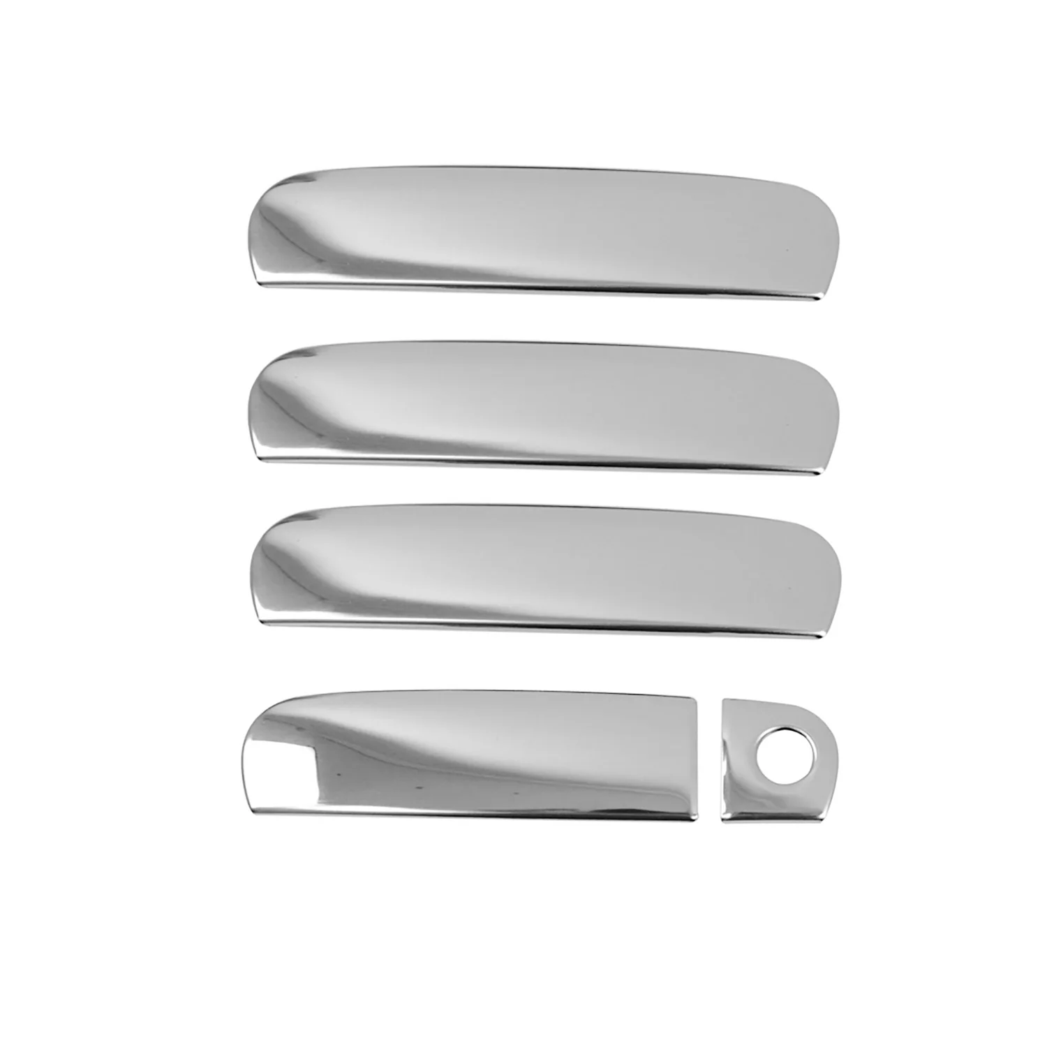 2004-2010 Audi A8 L Car Door Handle Cover Protector Stainless Steel Chrome 5 Pcs - Image 6