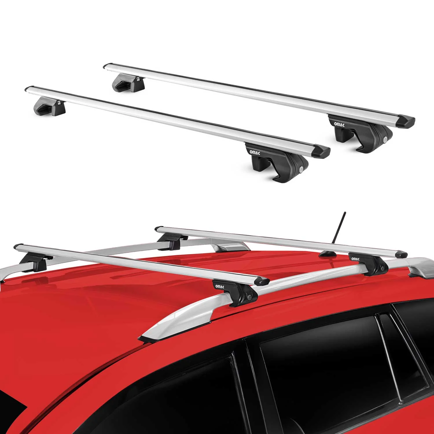 2013-2022 Chevrolet Trax Roof Rack Cross Bars Silver Luggage Carrier 2 Pcs - Image 2